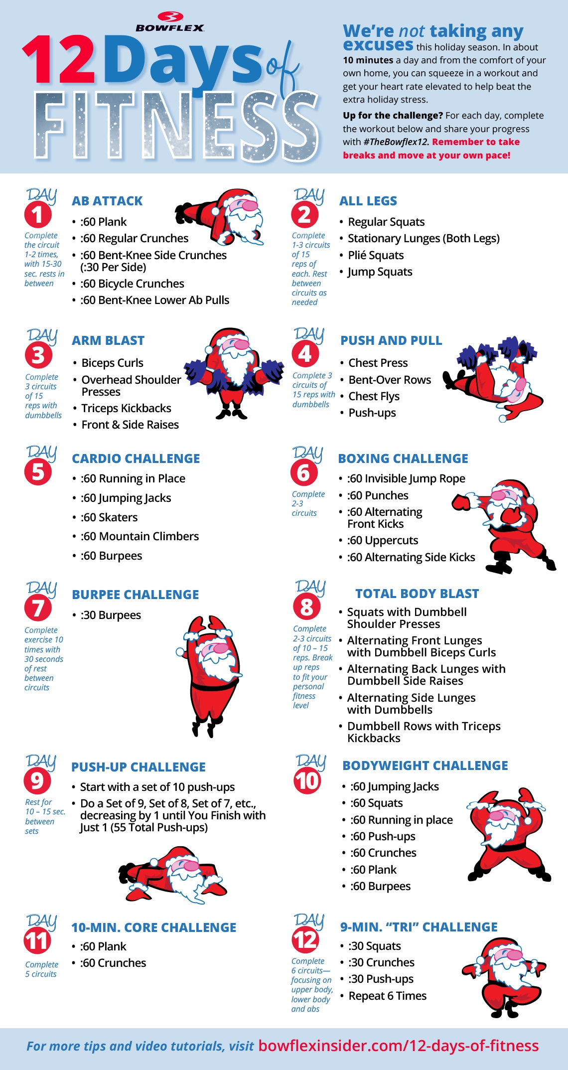 12 Days Of Fitness BowFlex Fitness Challenge BowFlex