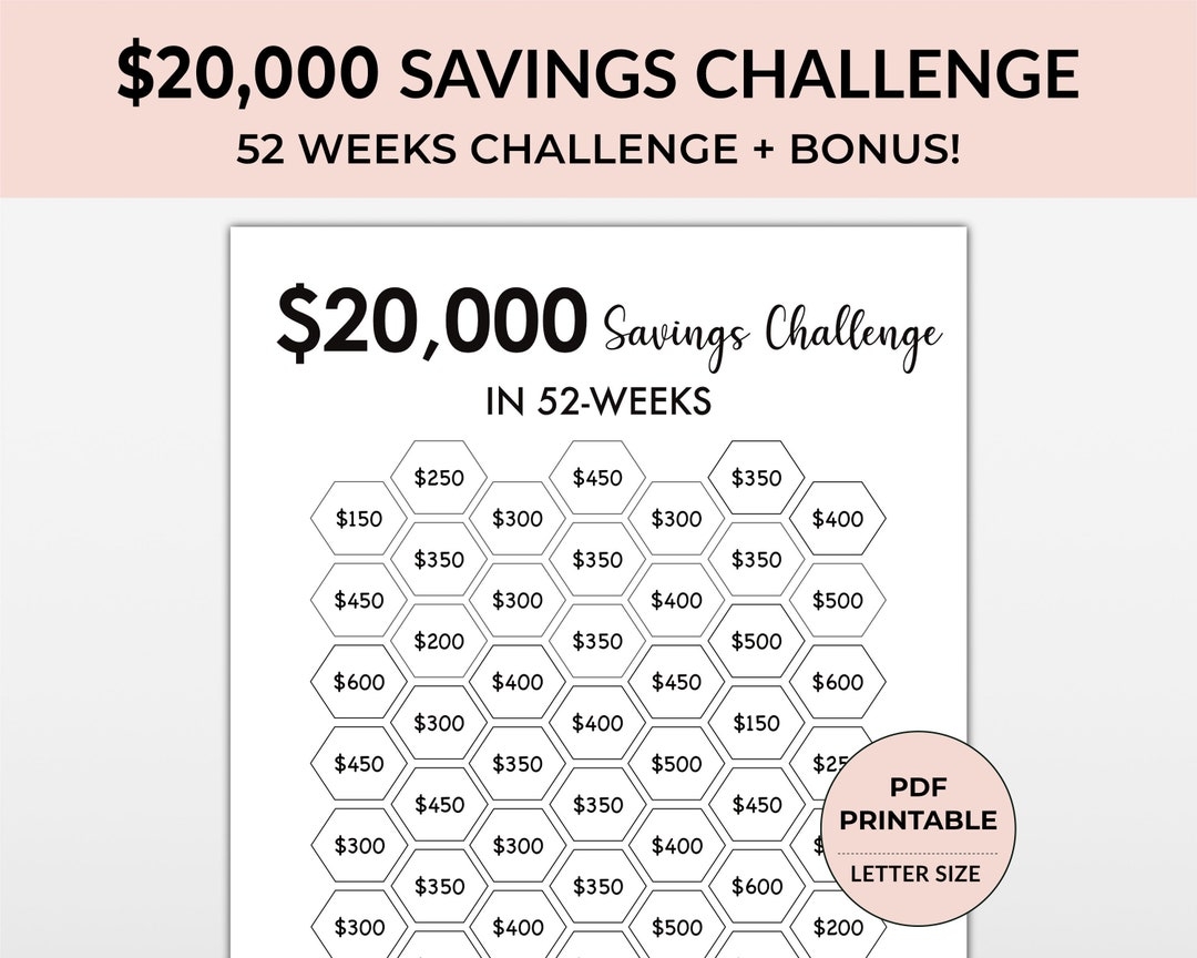 Money Saving Chart Printable