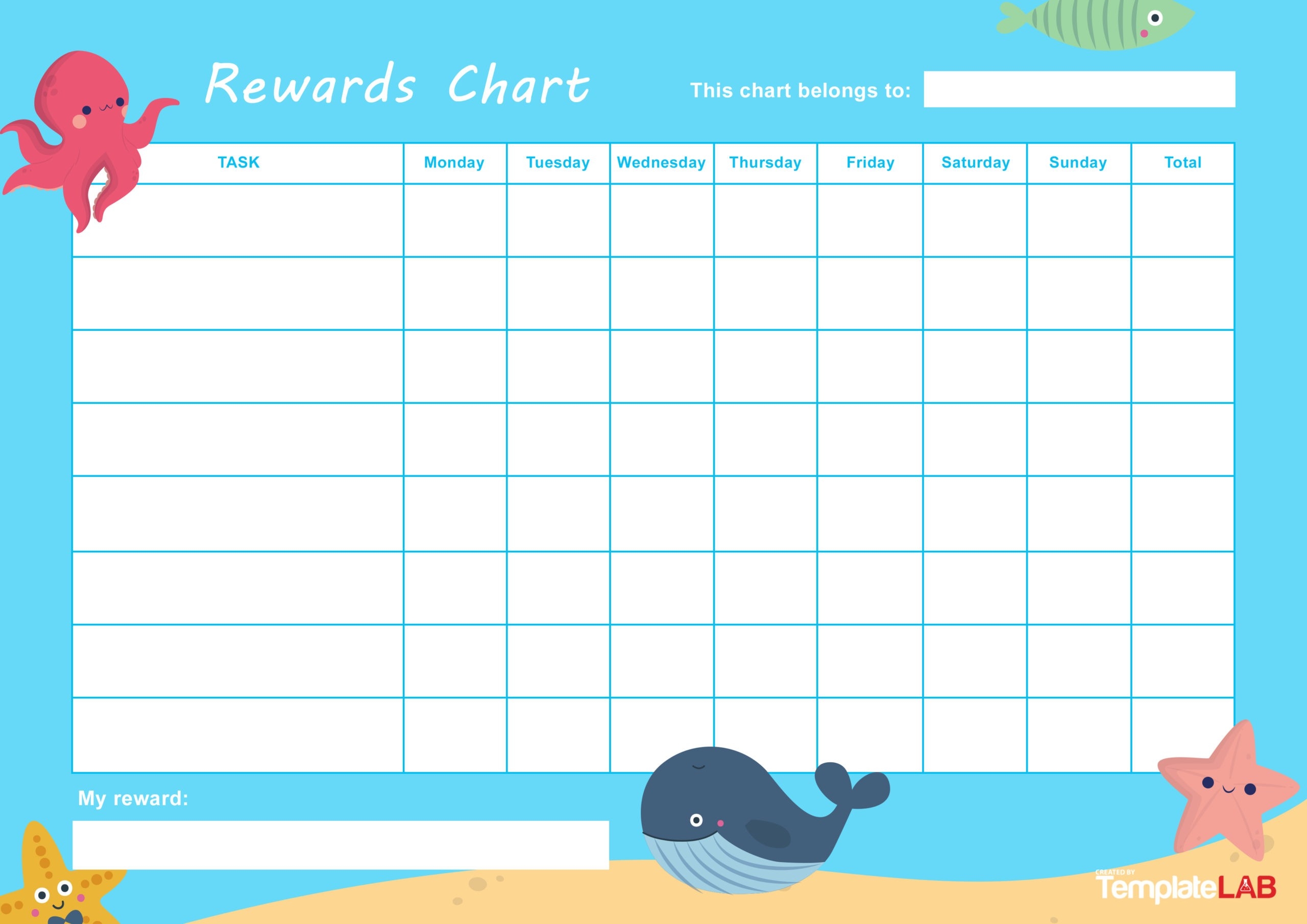 22 Printable Reward Charts For Kids PDF Excel U0026 Word  22 Printable Reward Charts For Kids PDF Excel U0026 Word