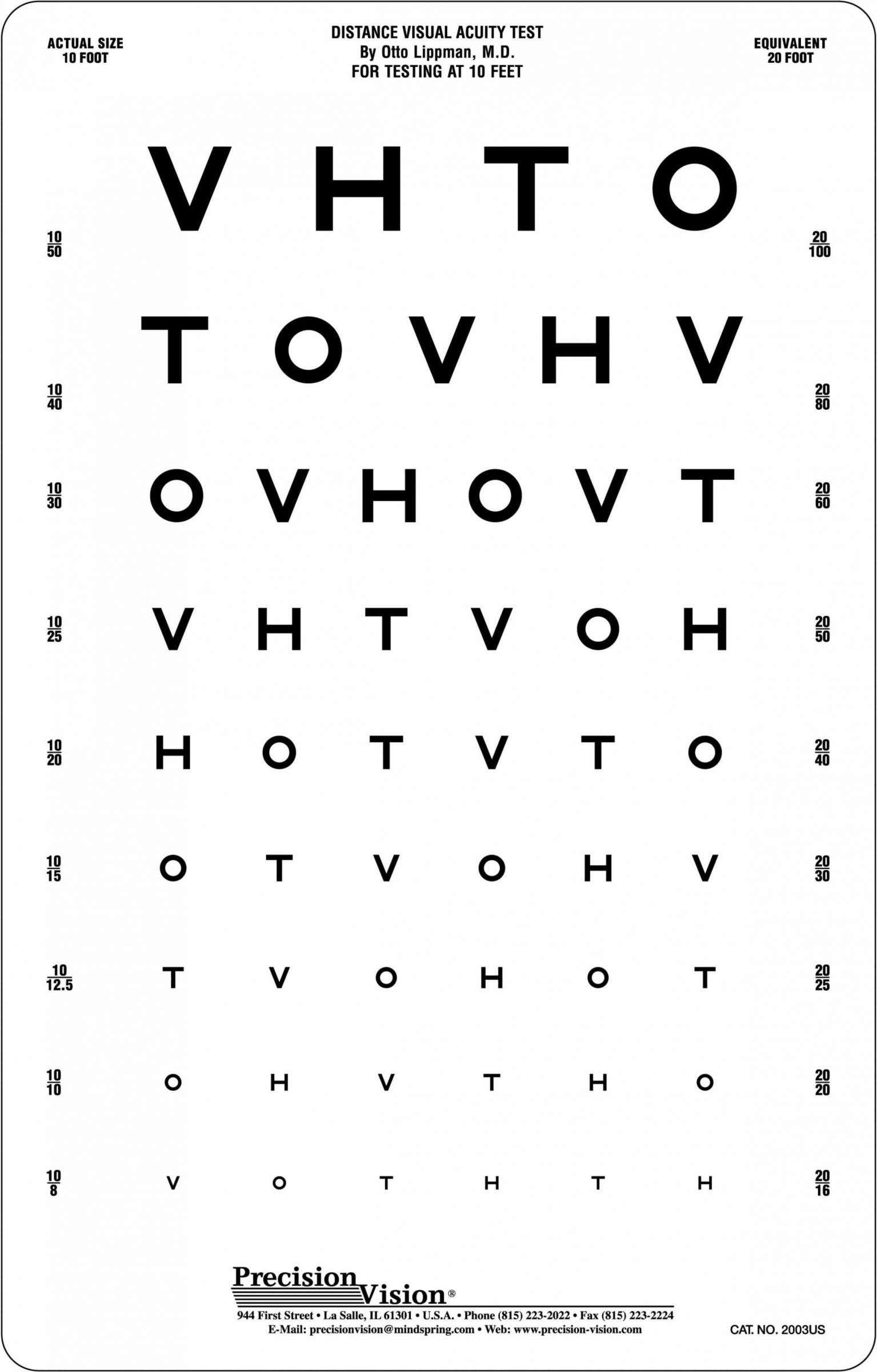 Vision Chart Printable
