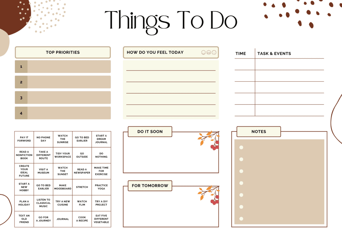 ADHD To Do List Templates For Better Organization 45 Free PDFs 