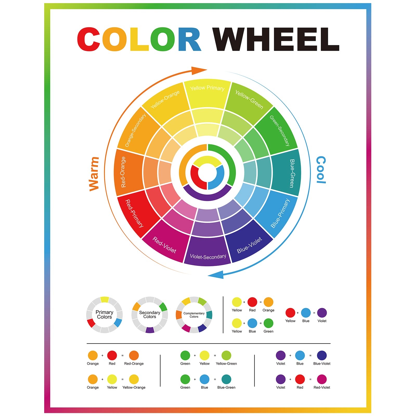 Amazon Geyee Color Wheel Poster Circle Chart Color Wheels For The Artist 16 X 20 Inch Decorative Theory Knowledge Poster For Art Educational Amazon Geyee Color Wheel Poster Circle Chart Color Wheels For The Artist 16 X 20 Inch Decorative Theory Knowledge Poster For Art Educational