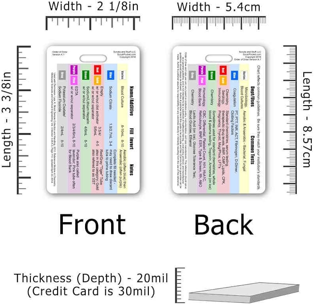 Amazon Order Of Blood Draw Vertical Badge Card Pack Of 5 Office Products