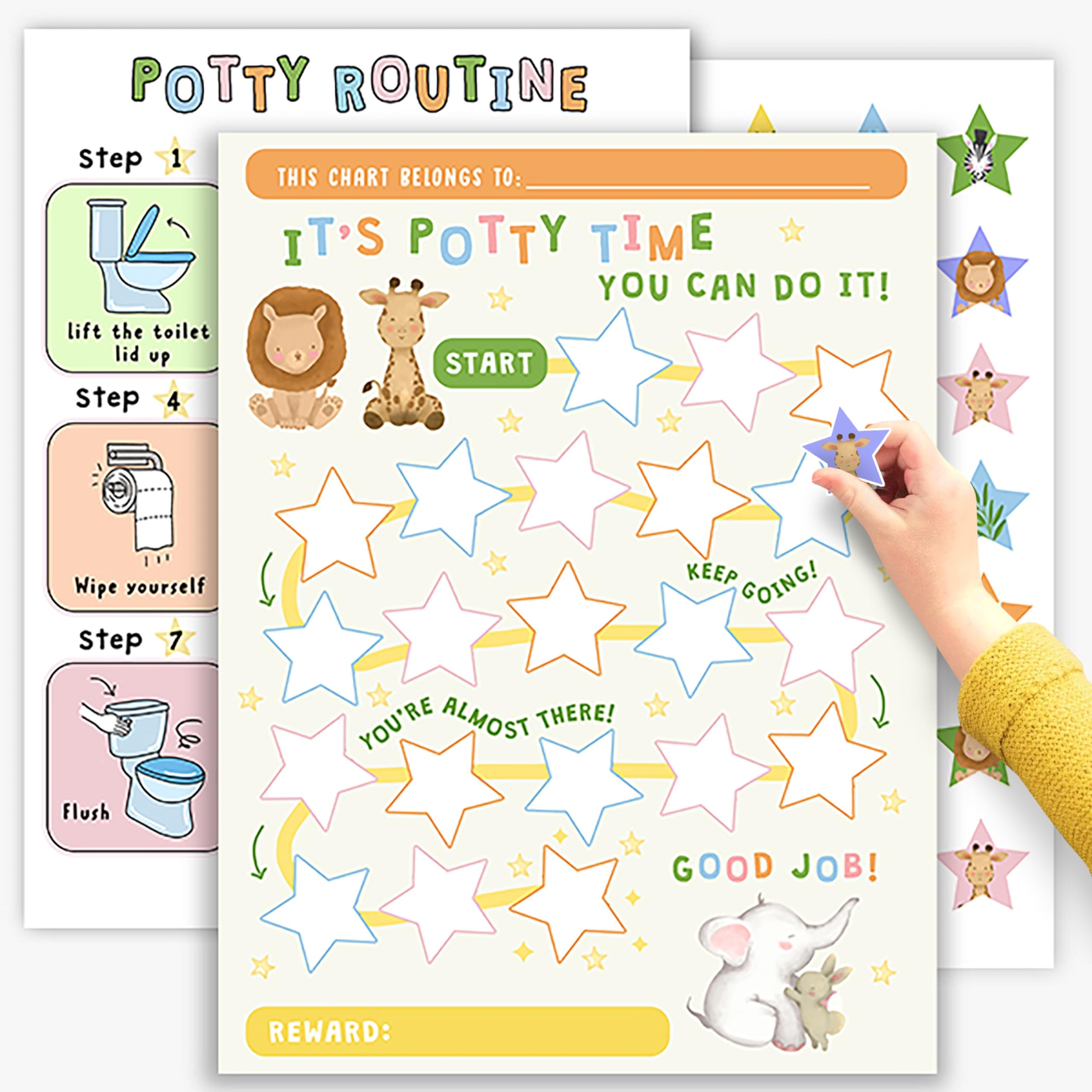 Printable Potty Sticker Chart Printable Potty Sticker Chart
