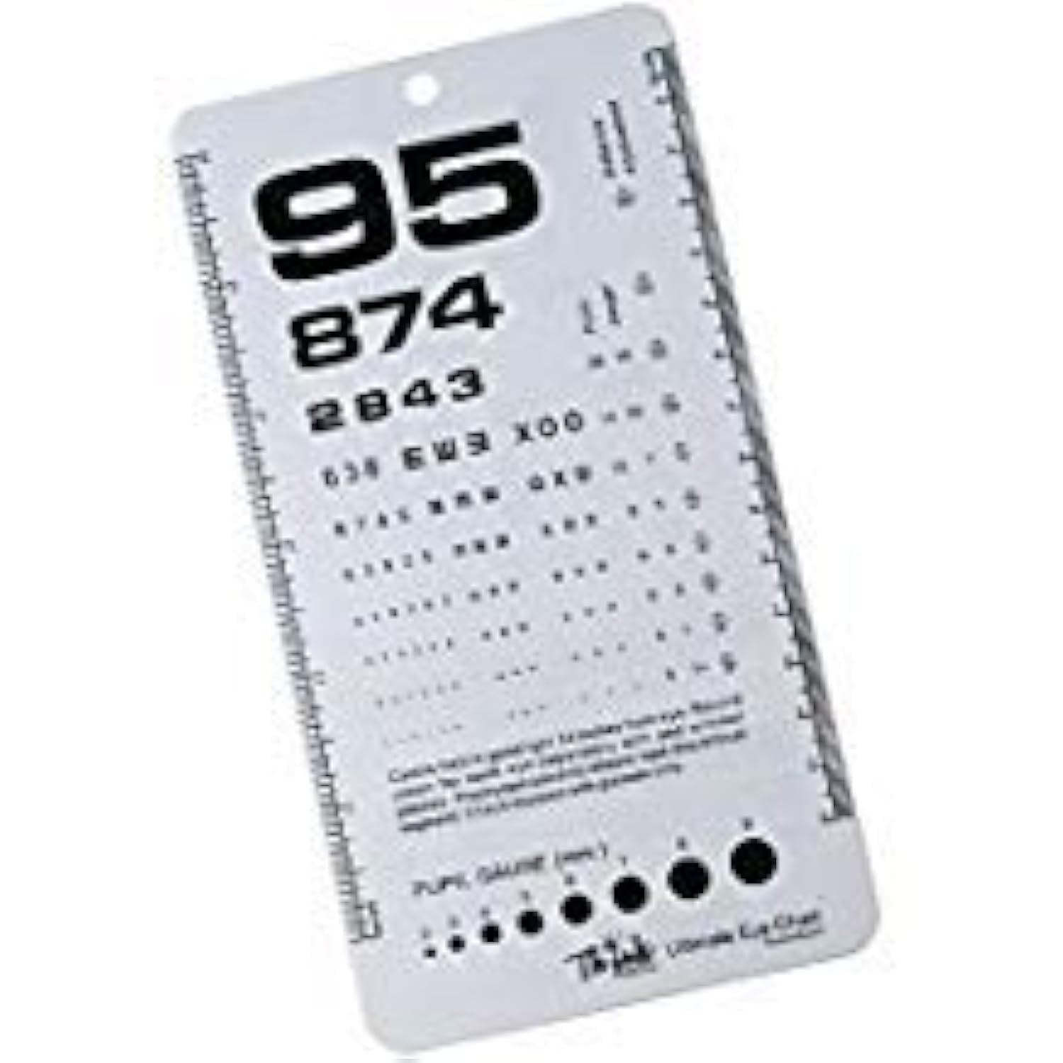 Amazon Ultimate Pocket Eye Chart Rosenbaum Snellen Industrial U0026 Scientific