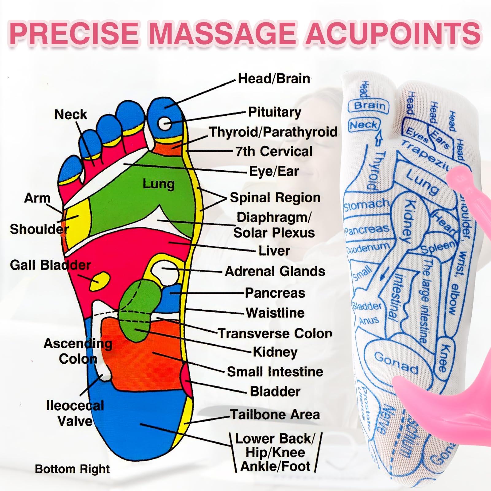 Amazon ZYNERY Reflexology Socks With Massage Tool Acupressure Gloves Pressure Point Chart Trigger Point Foot Pain Relief Women s Pink Health U0026 Household Amazon ZYNERY Reflexology Socks With Massage Tool Acupressure Gloves Pressure Point Chart Trigger Point Foot Pain Relief Women s Pink Health U0026 Household