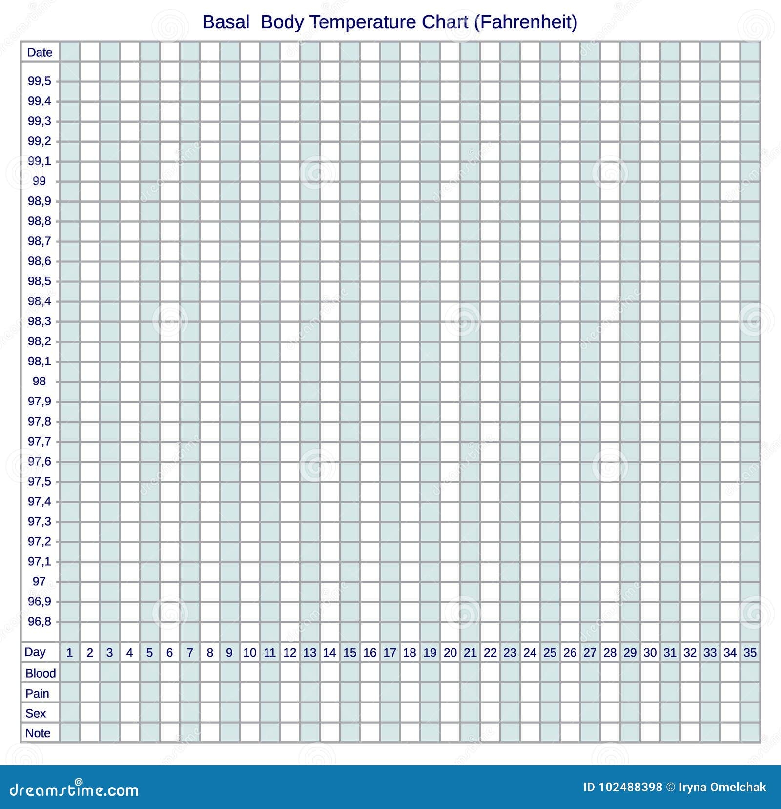 Basal Body Temperature Chart Fahrenheit Schedule For Self filling Stock Vector Illustration Of Calendar Isolated 102488398 Basal Body Temperature Chart Fahrenheit Schedule For Self filling Stock Vector Illustration Of Calendar Isolated 102488398