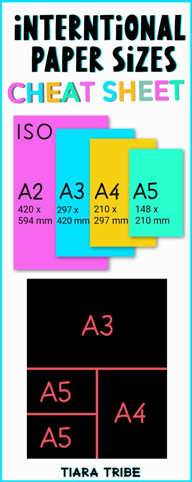 Best US U0026 International Paper Sizes Guide Free Printable Cheat 