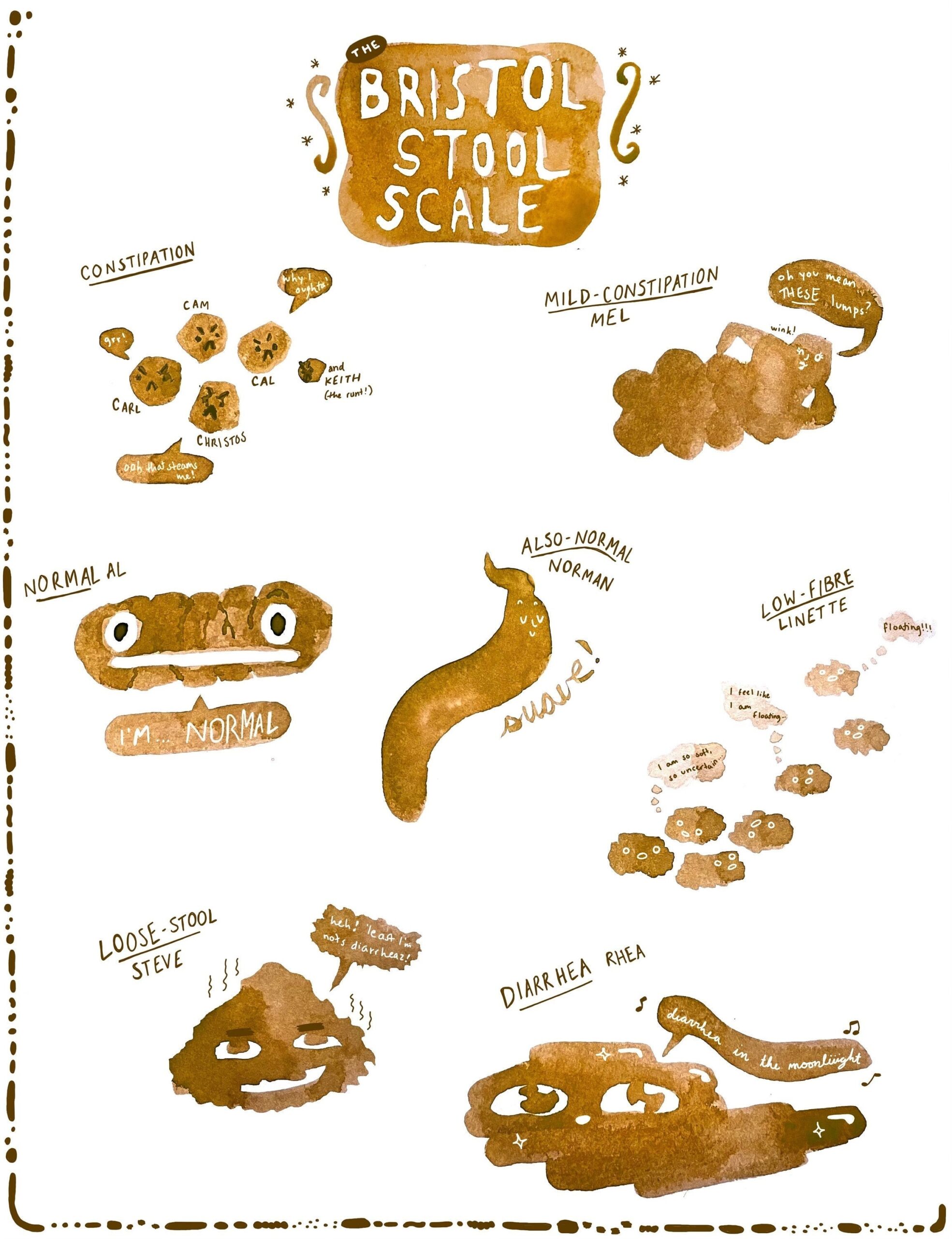 Bristol Stool Chart Printable Wall Art