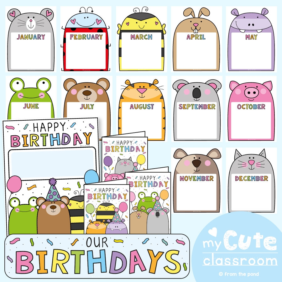 Birthday Chart Classroom Printable