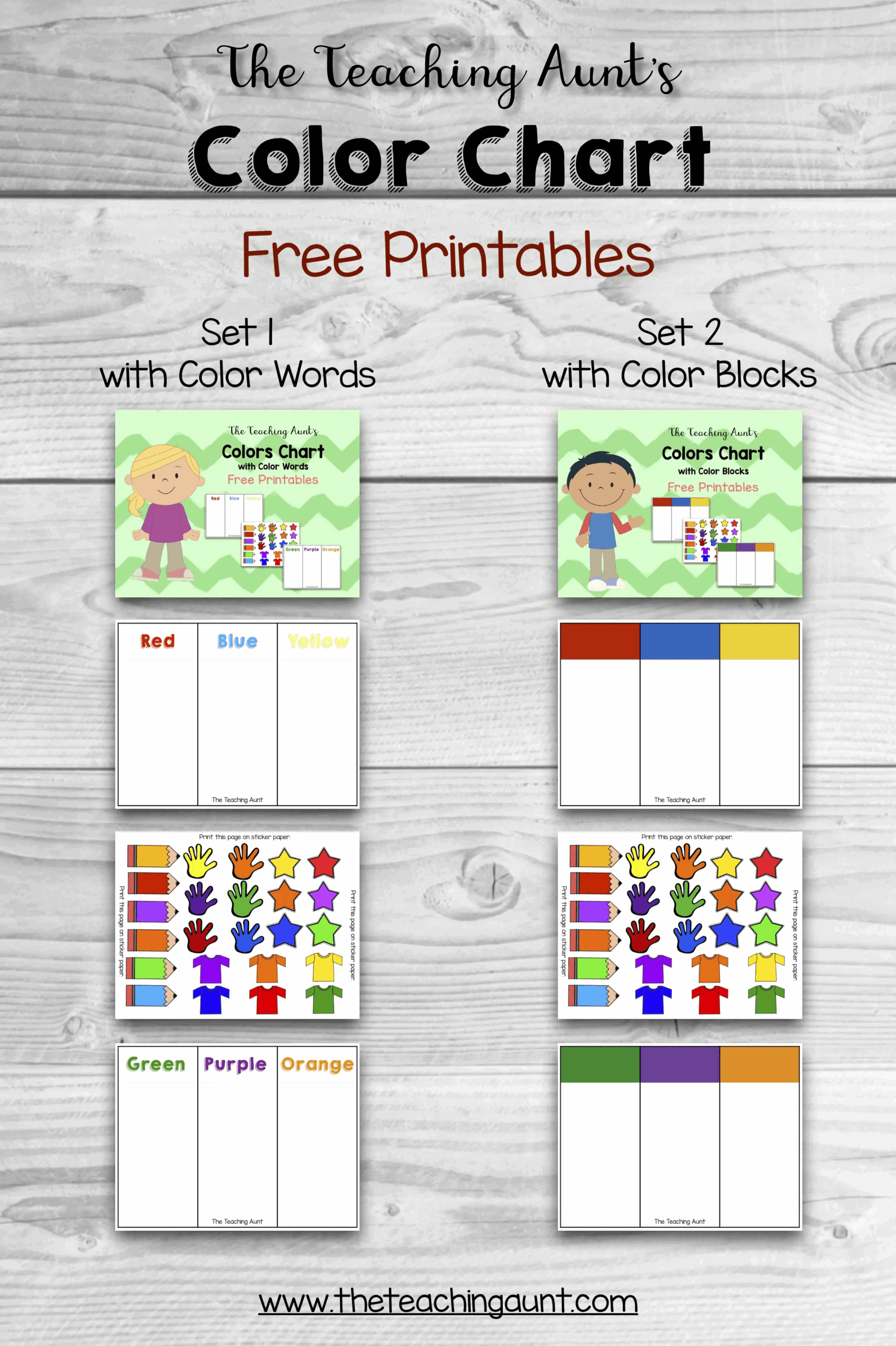 Color Chart Printable