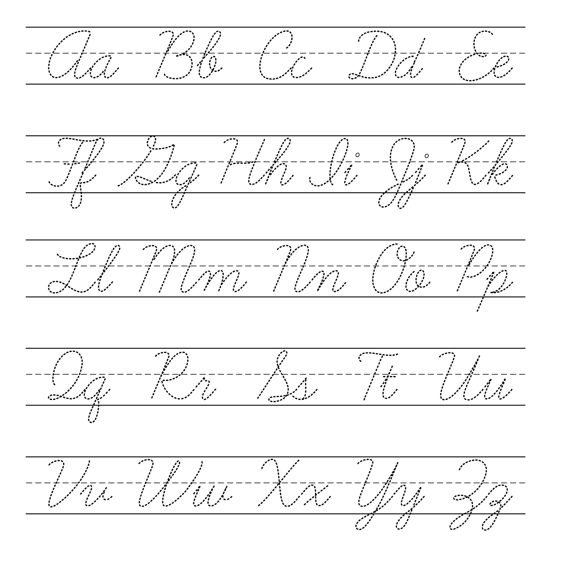 Cursive A B C Worksheet Worksheets Library