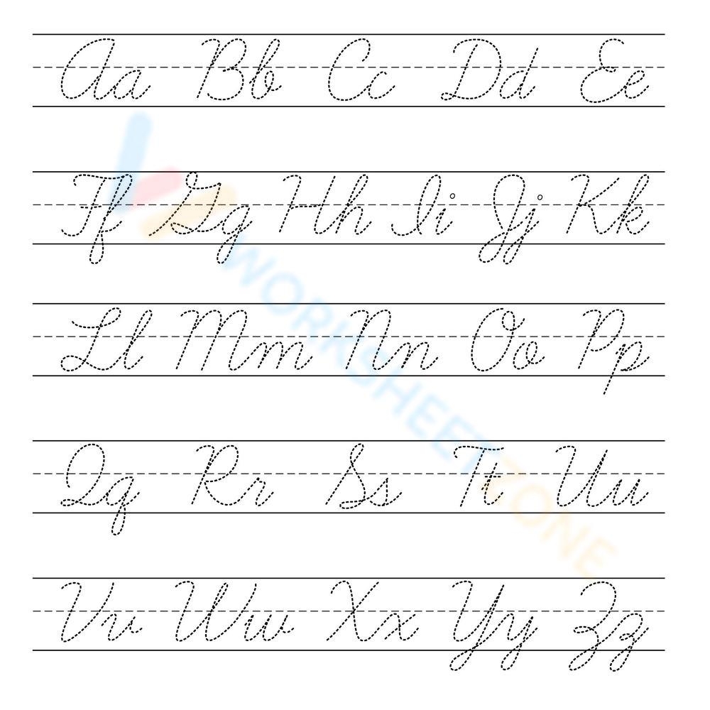 Cursive Letters Chart Worksheets 2025 Cursive Letters Chart Worksheets 2025
