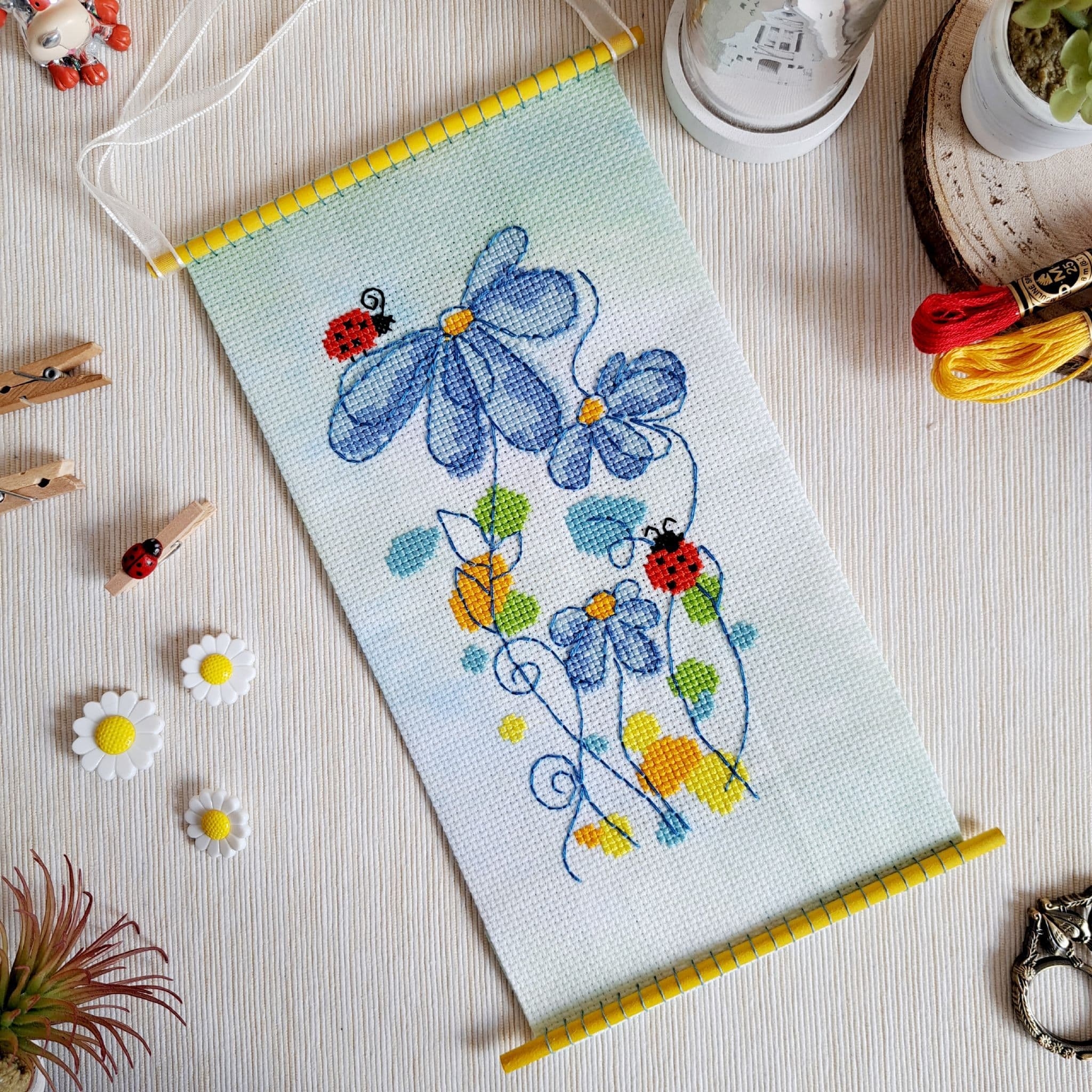 Daisy Cross Stitch Chart By Artmishka Cross Stitch