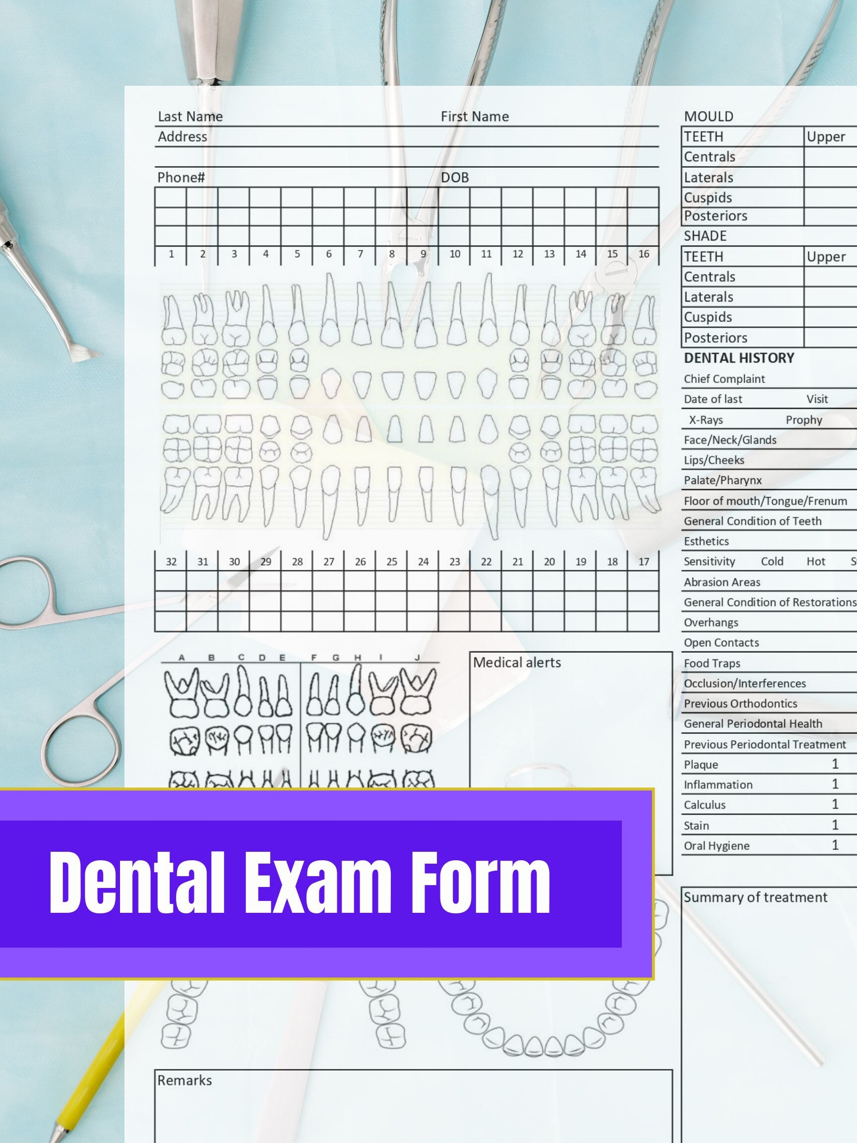 Dental Exam Form Template Dental Record Editable Instant Digital Download Ready To Use Excel U0026 PDF Dental Chart Office Form Etsy UK Dental Exam Form Template Dental Record Editable Instant Digital Download Ready To Use Excel U0026 PDF Dental Chart Office Form Etsy UK