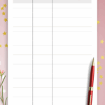 Download Printable Table 4 Column PDF