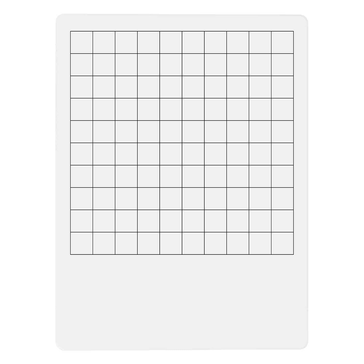 Dry Erase Board Blank Hundred Chart Student Practice For School Or Homeschool Write In Numbers 1 100