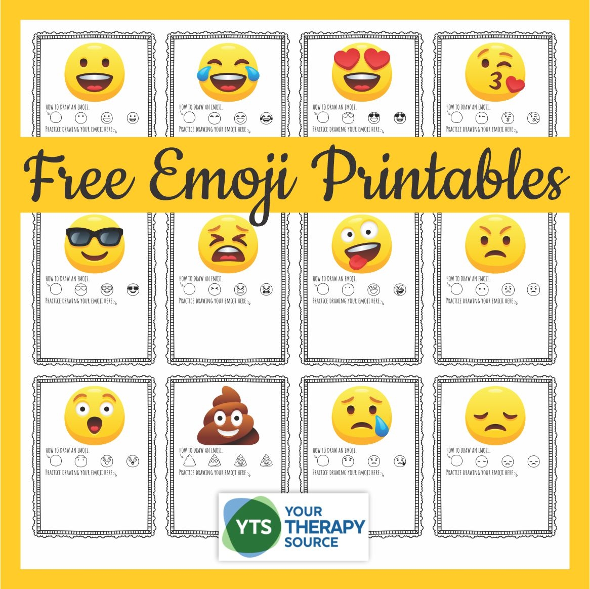 Free Printable Emoji Feelings Chart