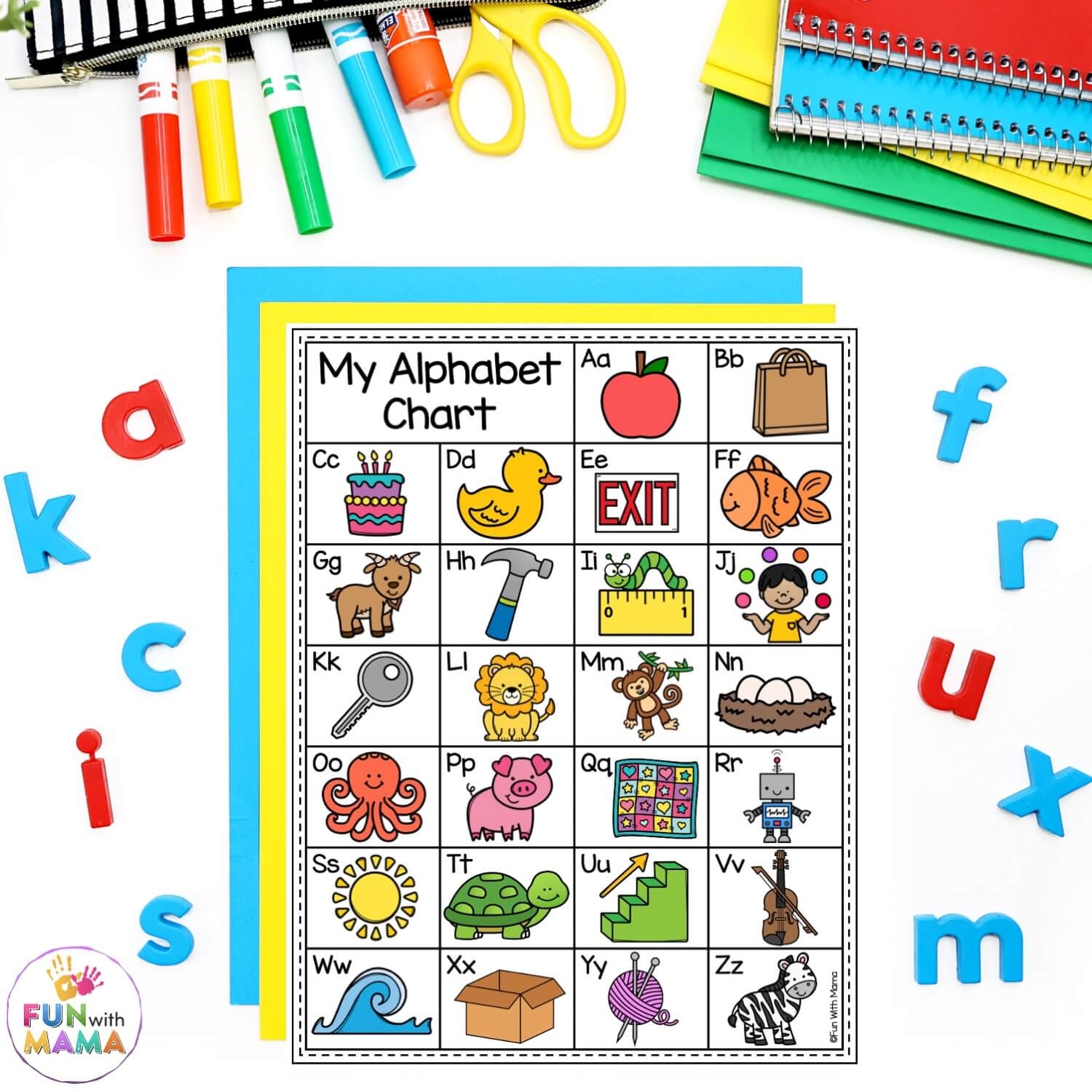 Free ABC Chart Alphabet Printable