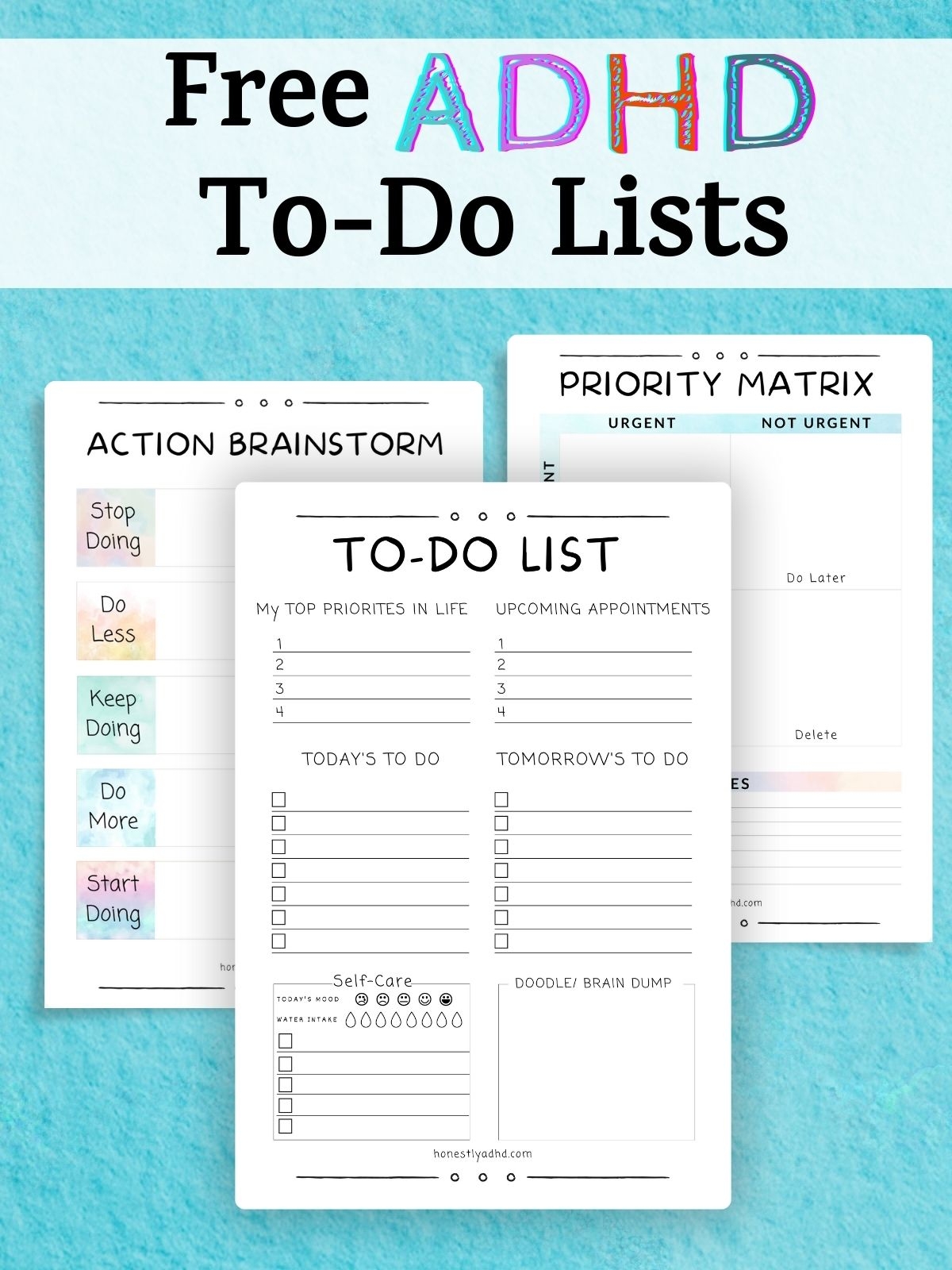 Free Printable Adhd Routine Charts