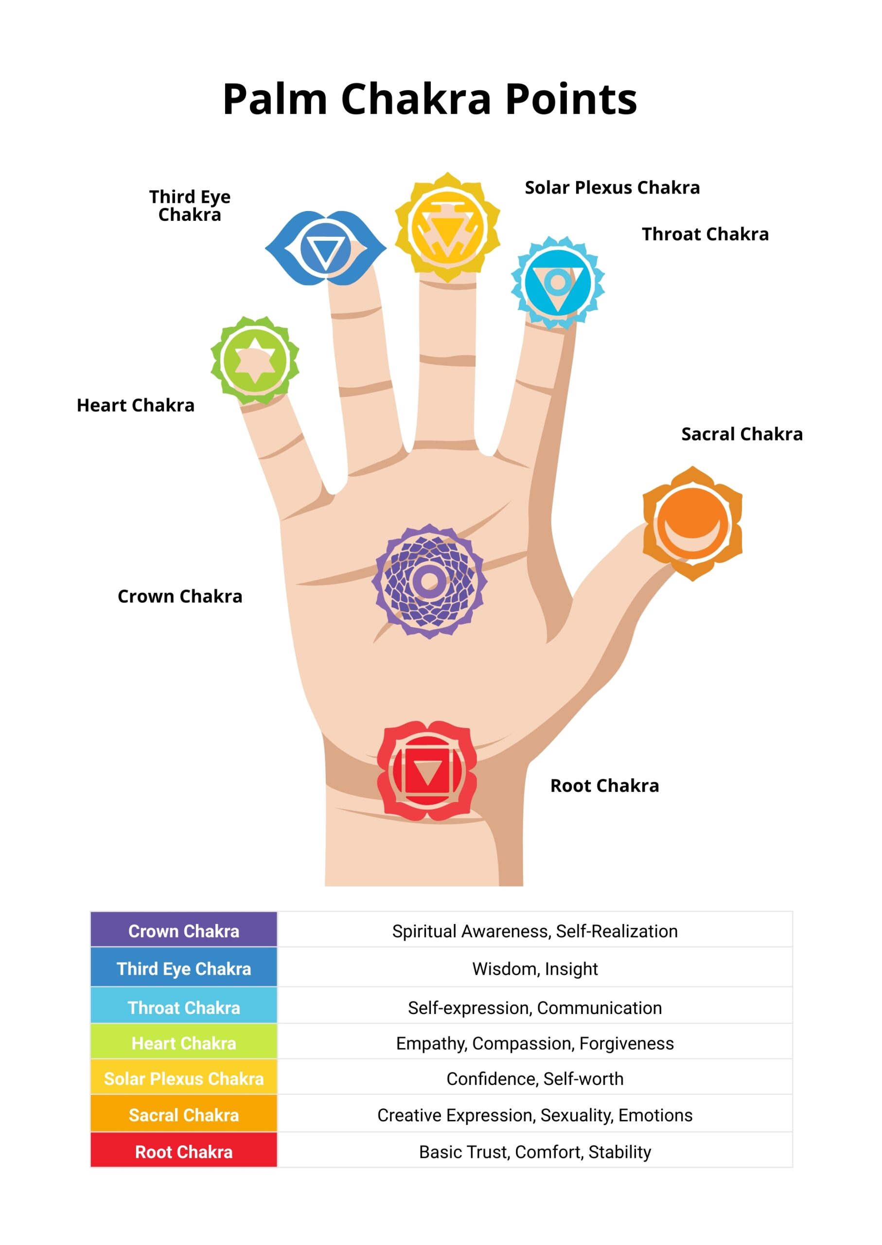 Chakra Printable Chart Chakra Printable Chart