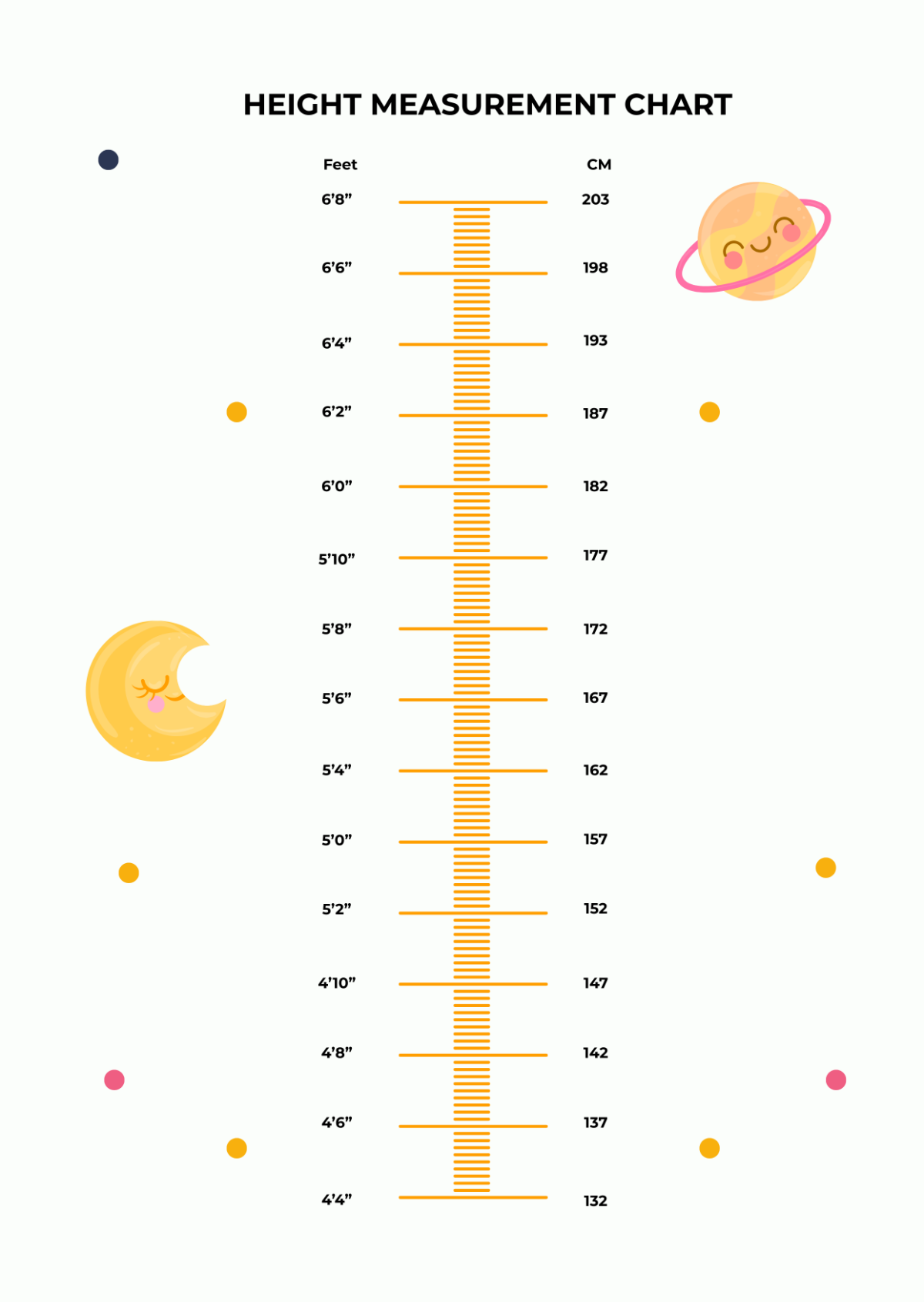 Printable Growth Chart Stencil