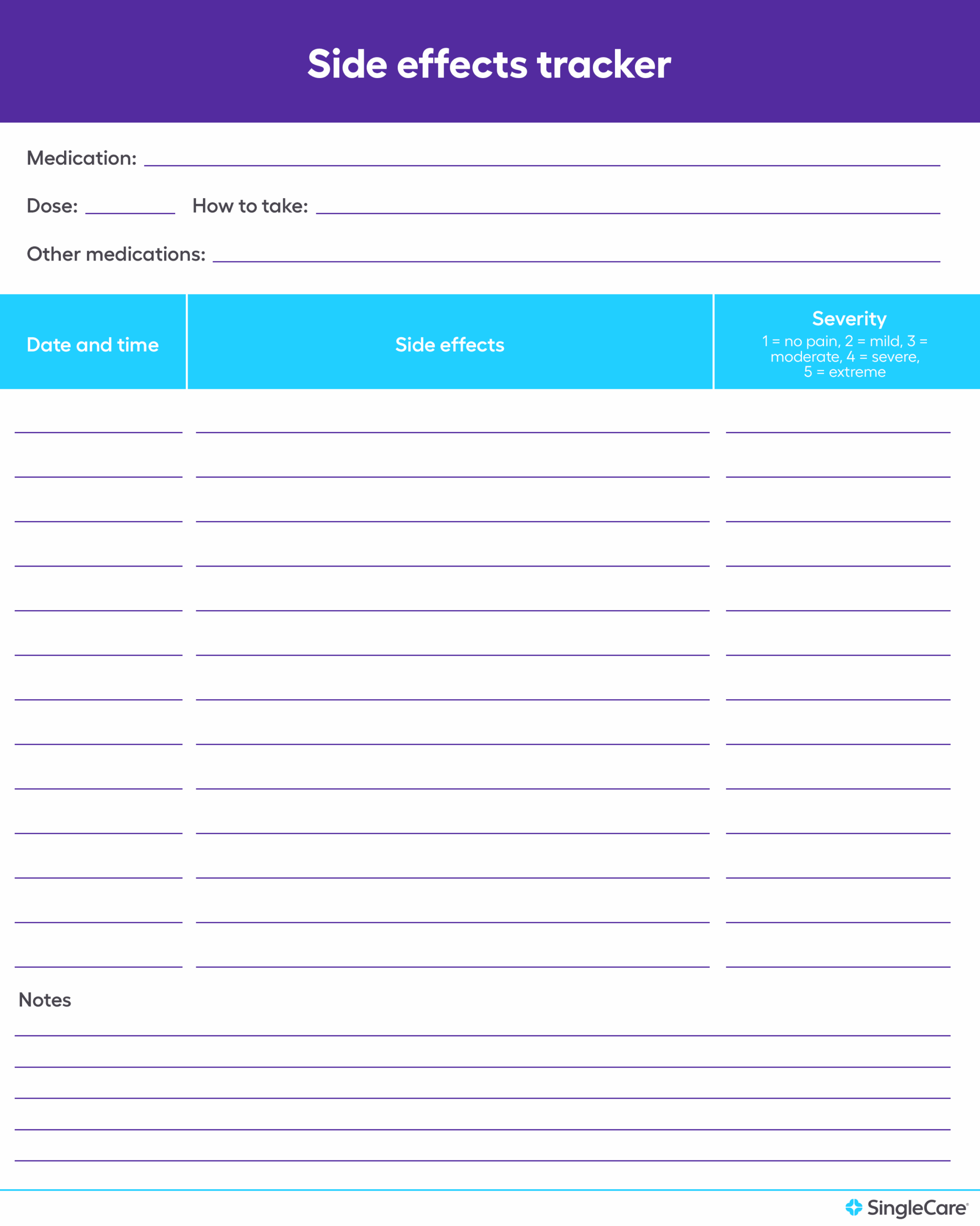 Free Medication List Templates For Patients And Caregivers