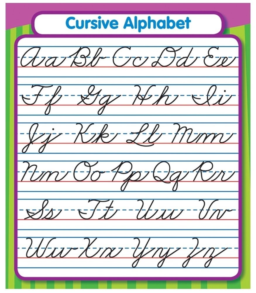 Free Printable Cursive Alphabet Letters Free Printable Cursive Alphabet Letters