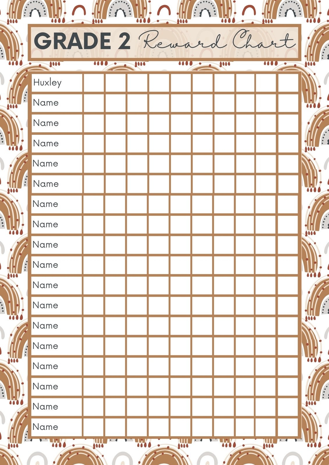 Sticker Chart Printable