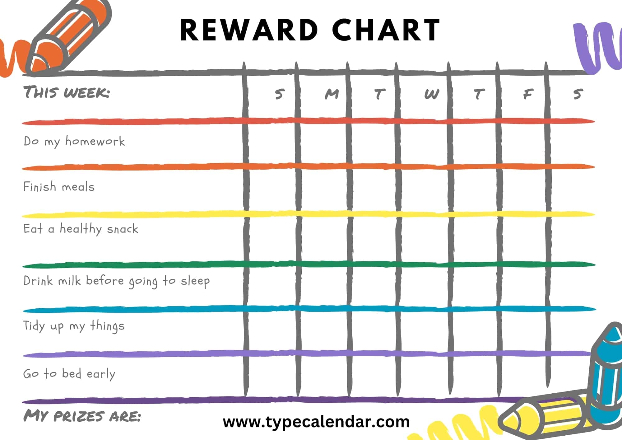 Printable Rewards Chart For Behavior Printable Rewards Chart For Behavior