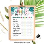 Free Summer Chore Chart To Keep Kids Busy U0026 Mom Happy