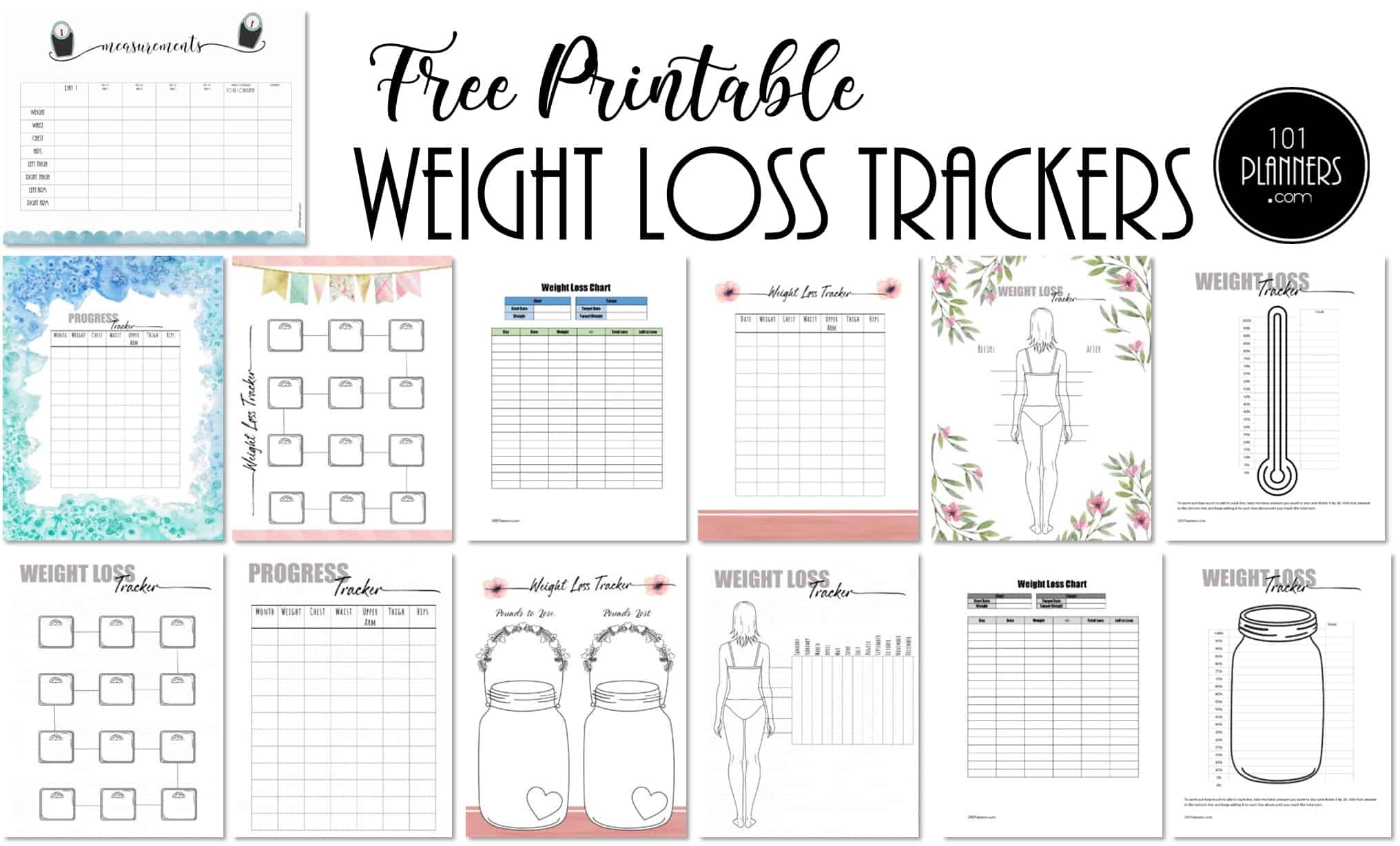 FREE Weight Loss Tracker Printable Customize Before You Print FREE Weight Loss Tracker Printable Customize Before You Print