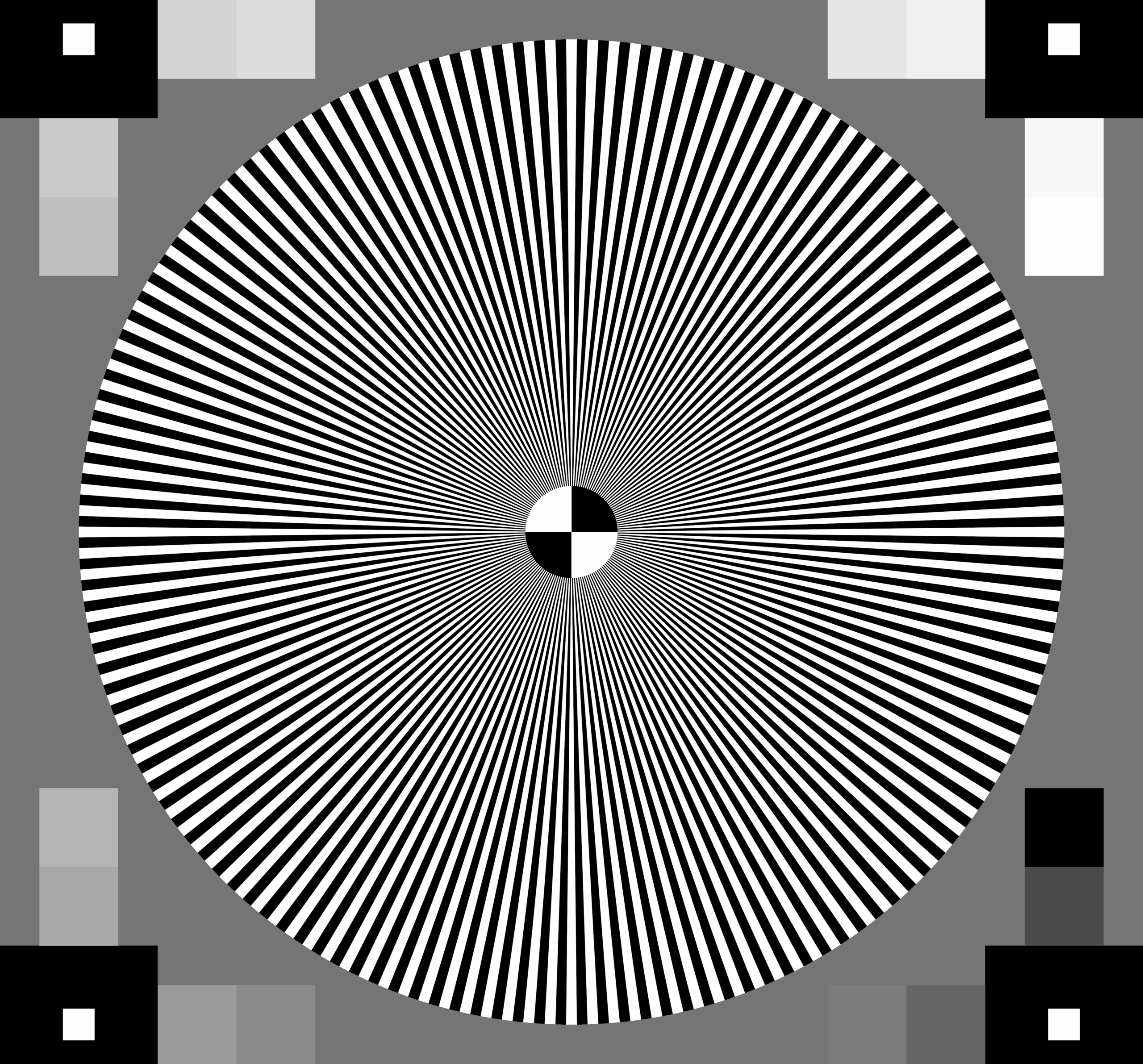 High Resolution Test Patterns