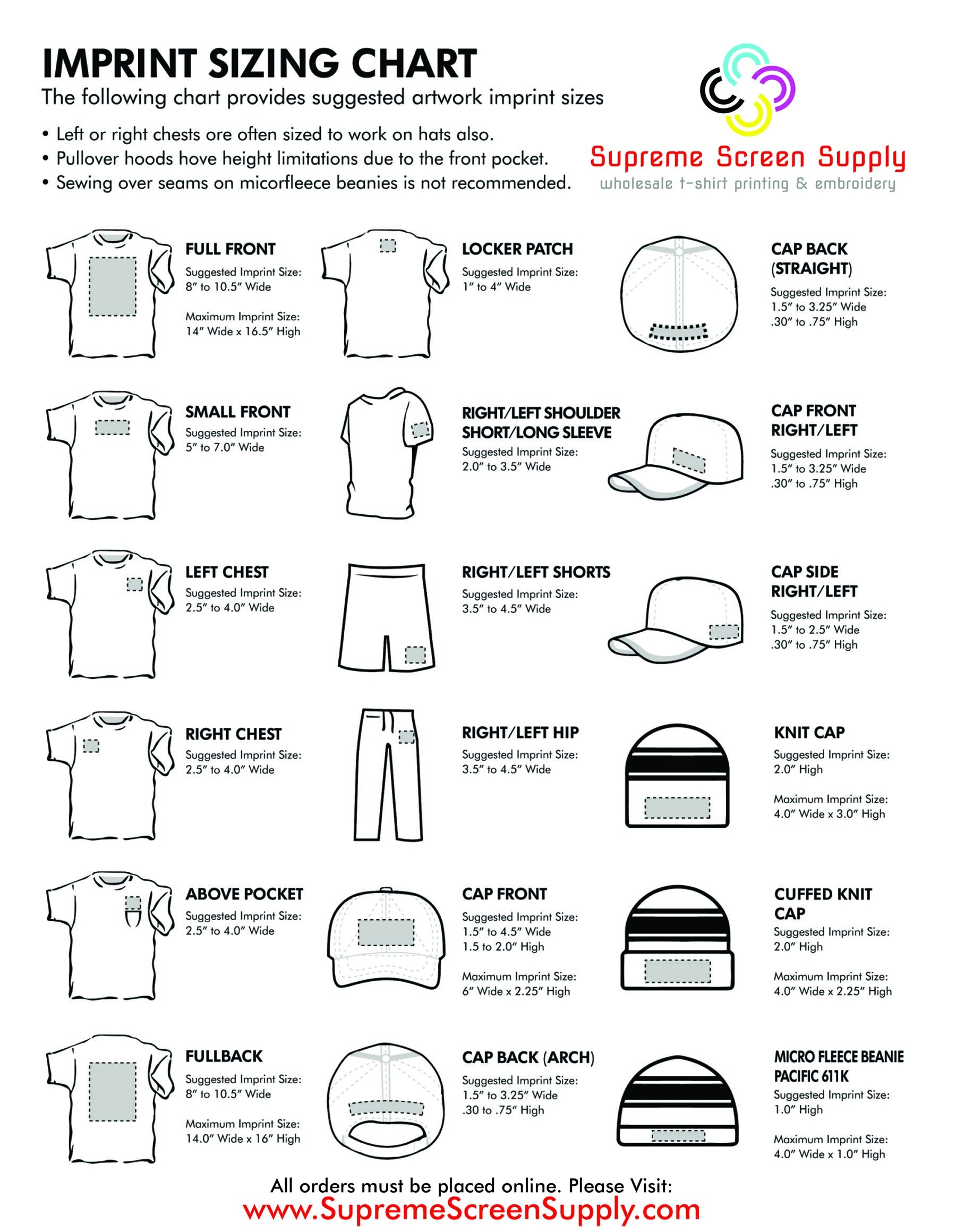 Printable Size Chart