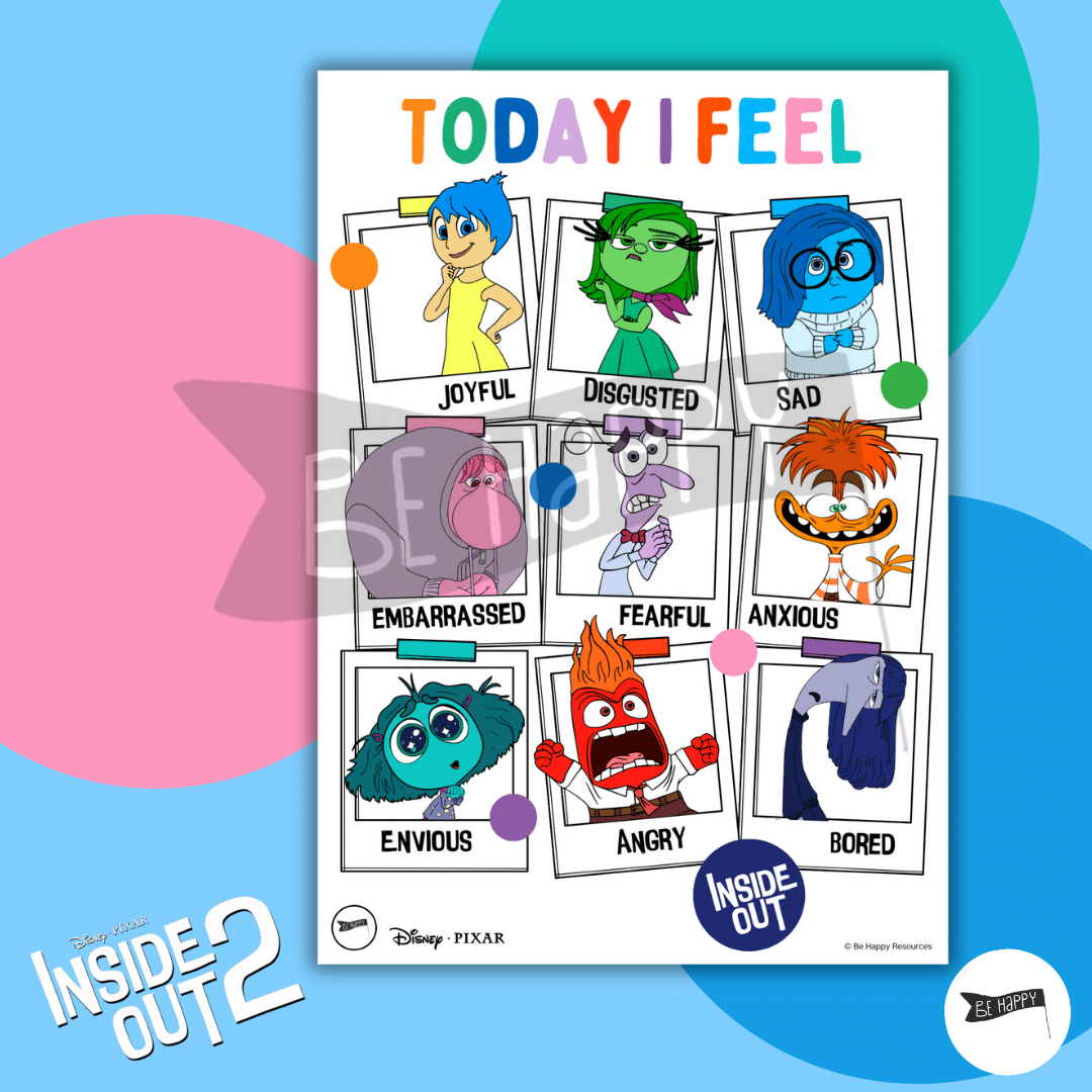 Printable Inside Out Emotions Chart