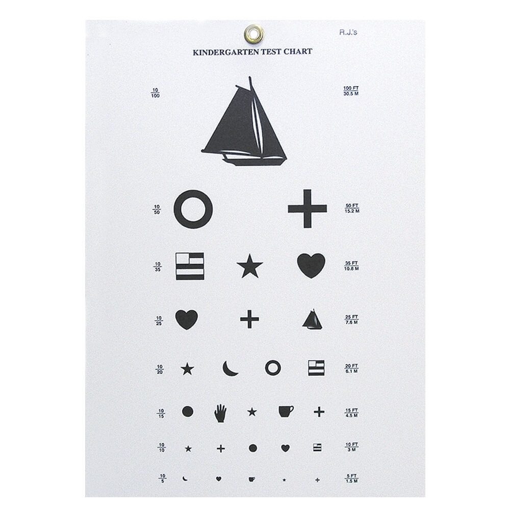 Kindergarten Eye Chart 10 Distance Amcon Labs