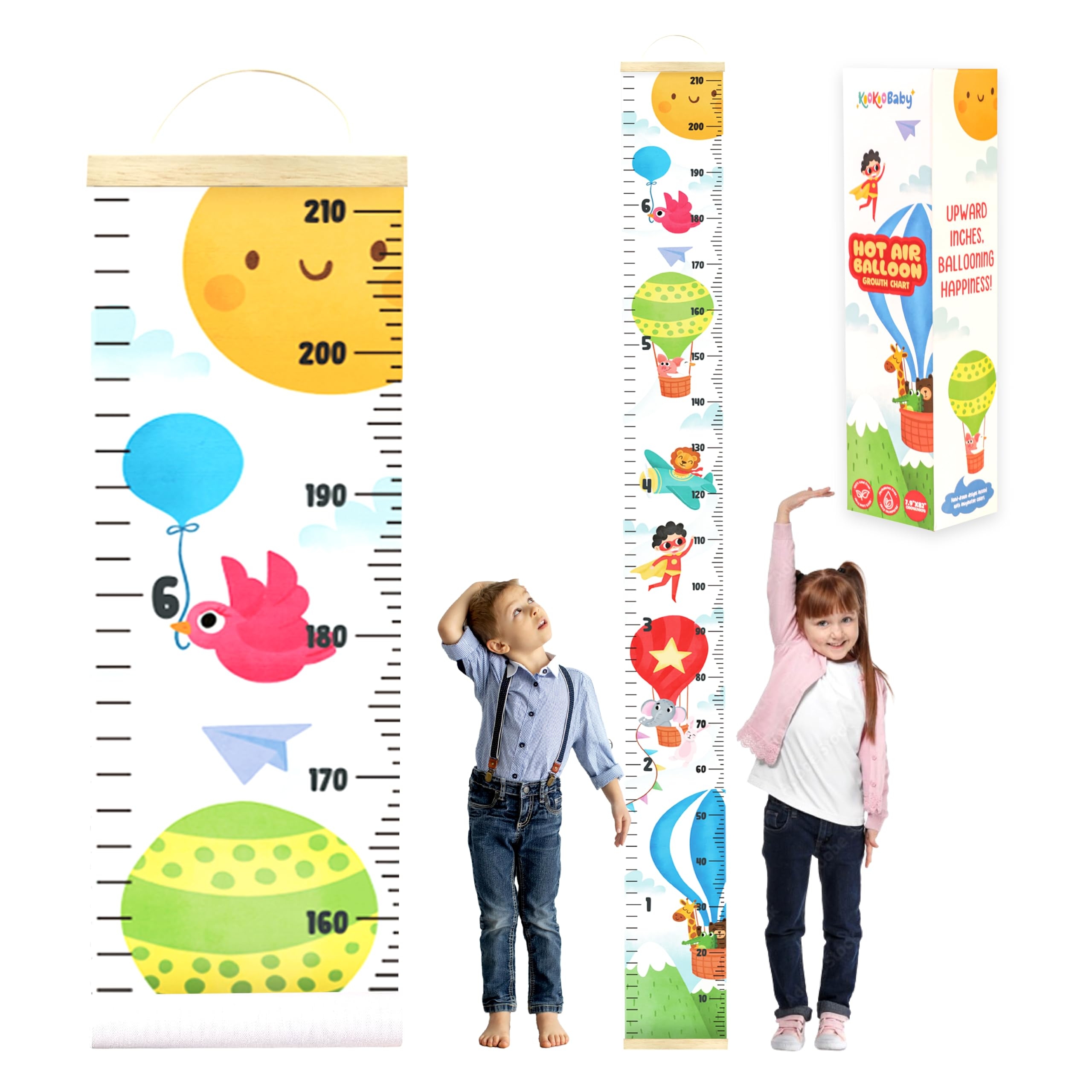 KooKooBaby Kids Growth Chart For Wall 82