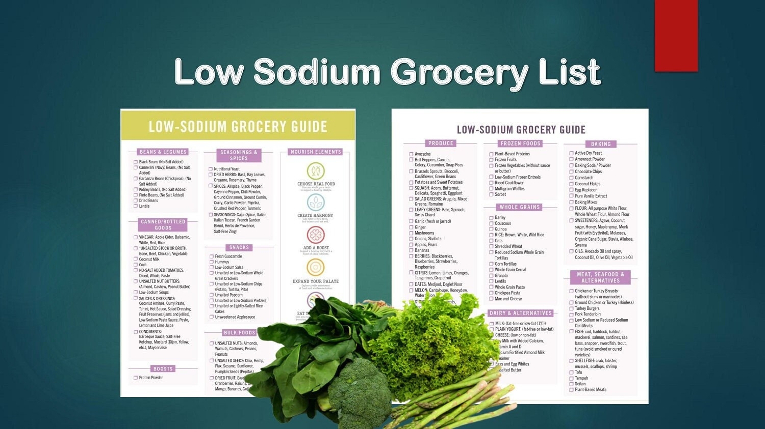 Low Sodium Food Inoculation Chart Low