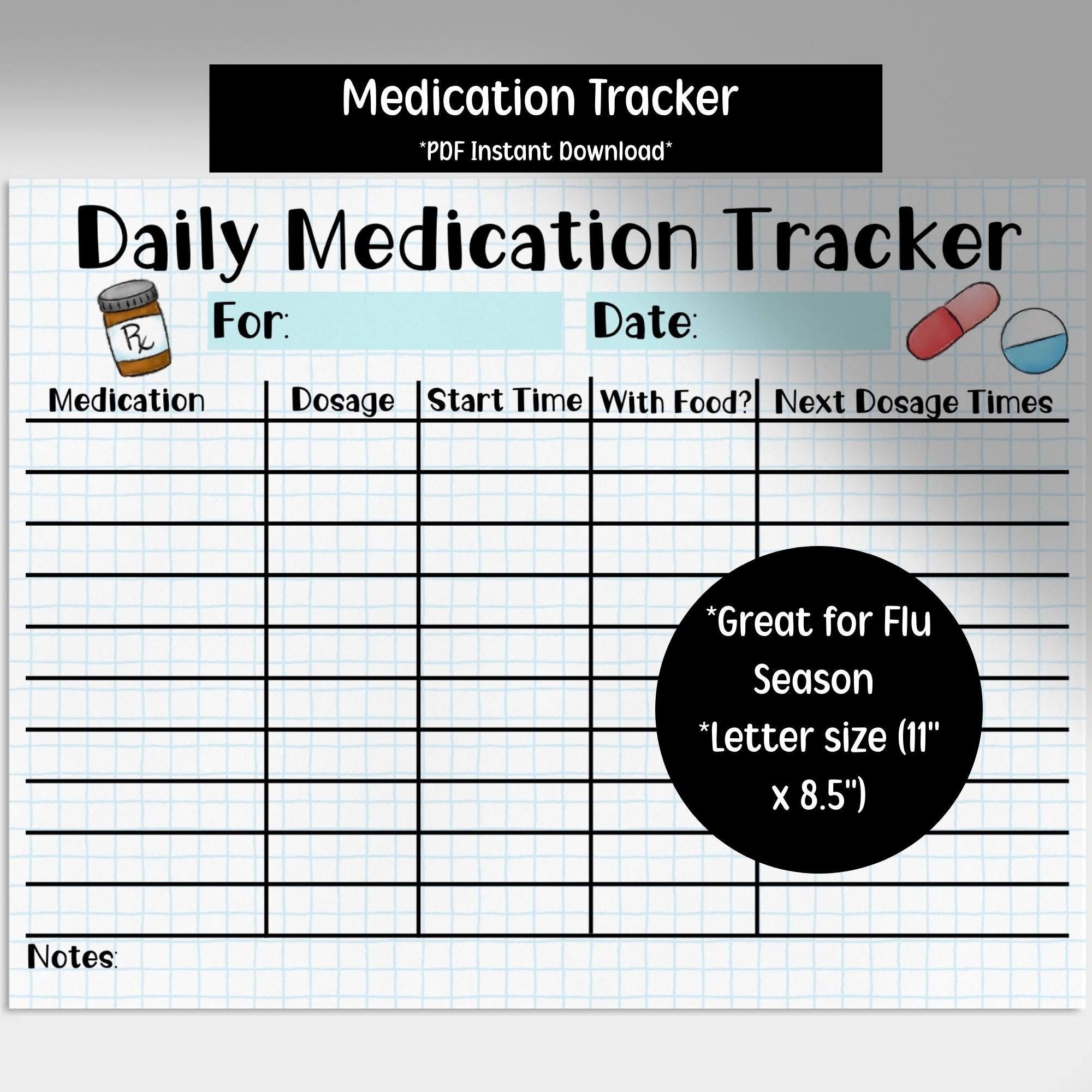 Medication Chart Printable Free