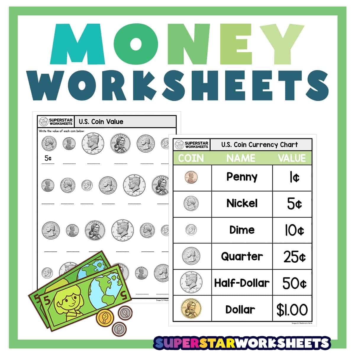 Money Chart Printable Free