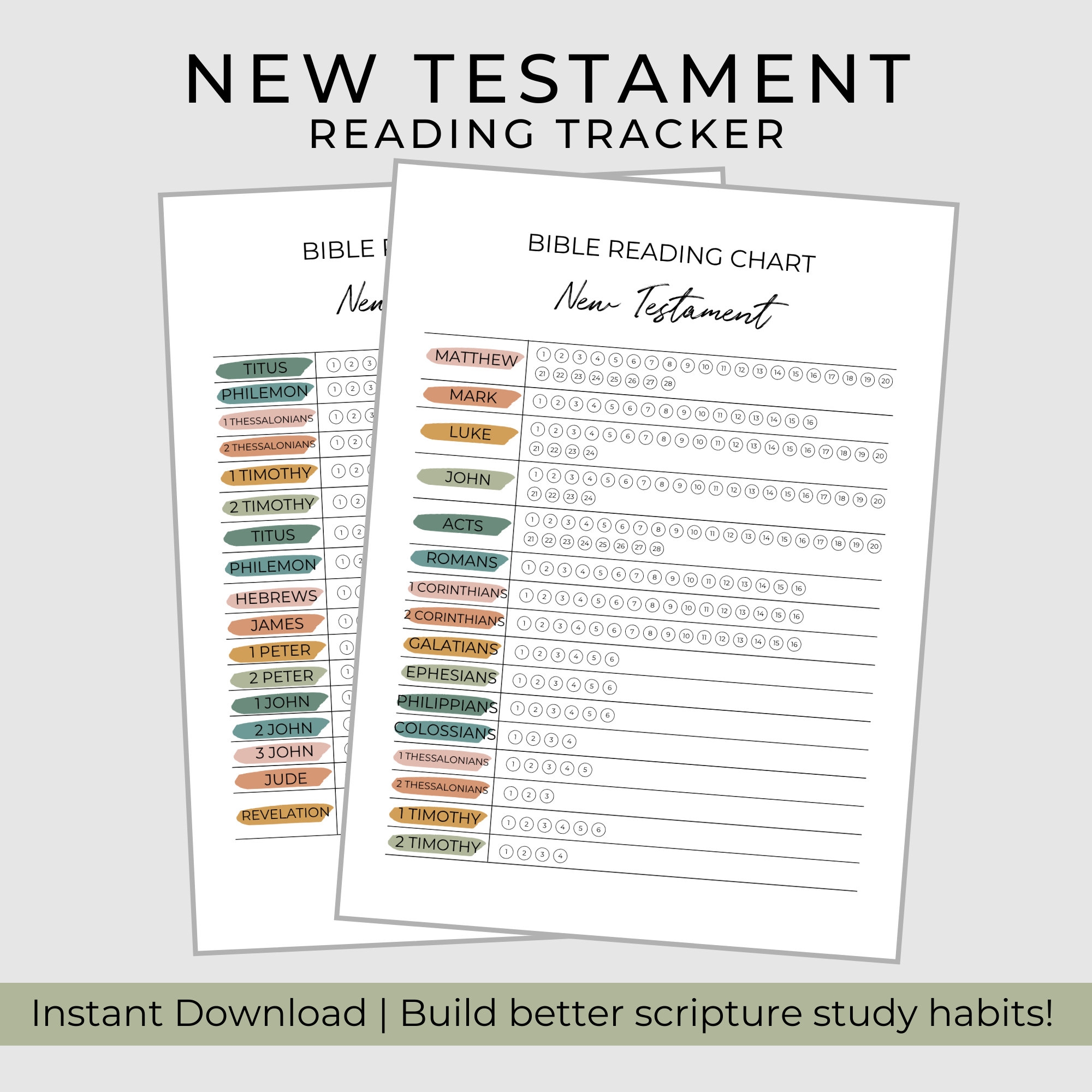 Bible Reading Chart Printable