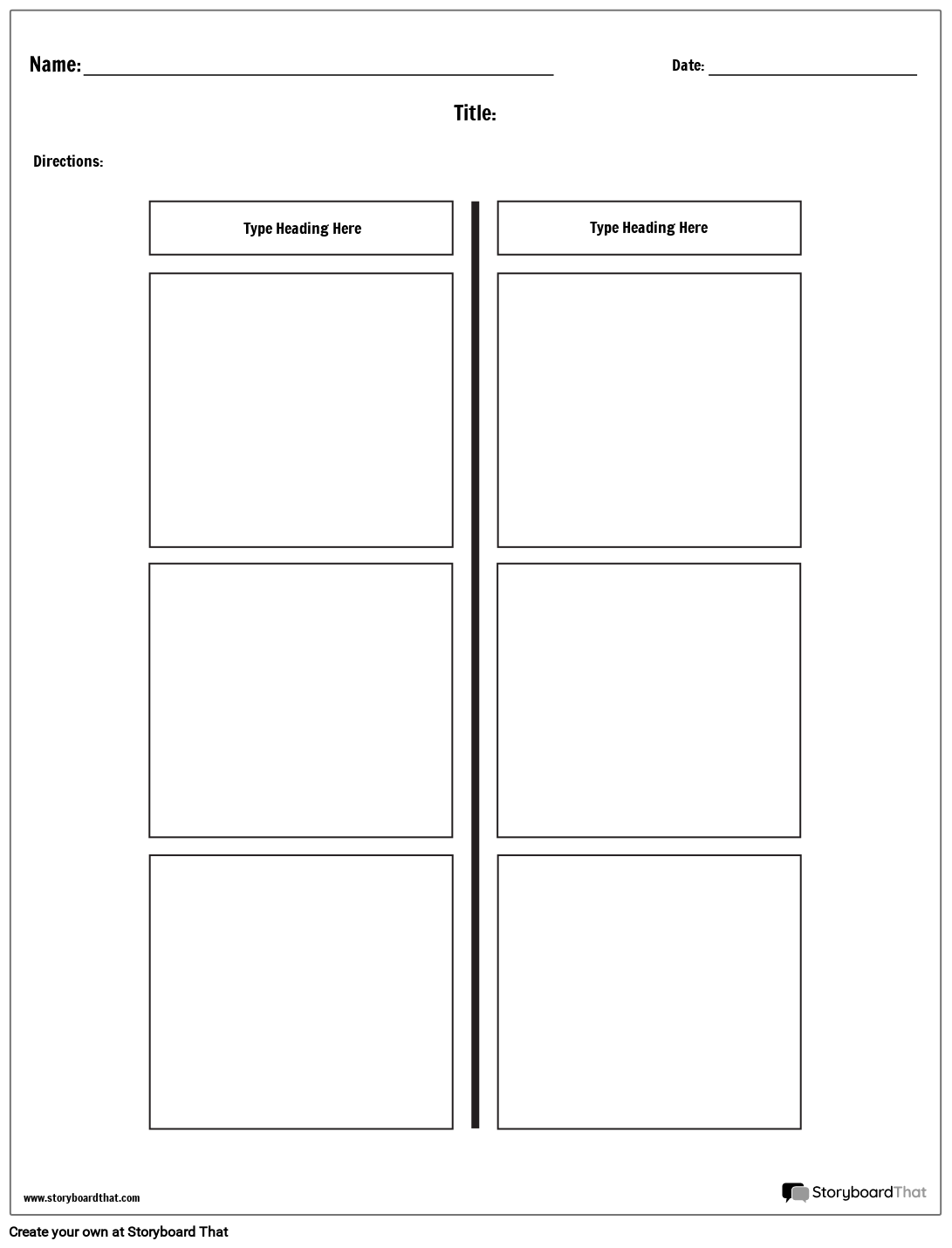 Online T Chart Maker Free And Printable Templates