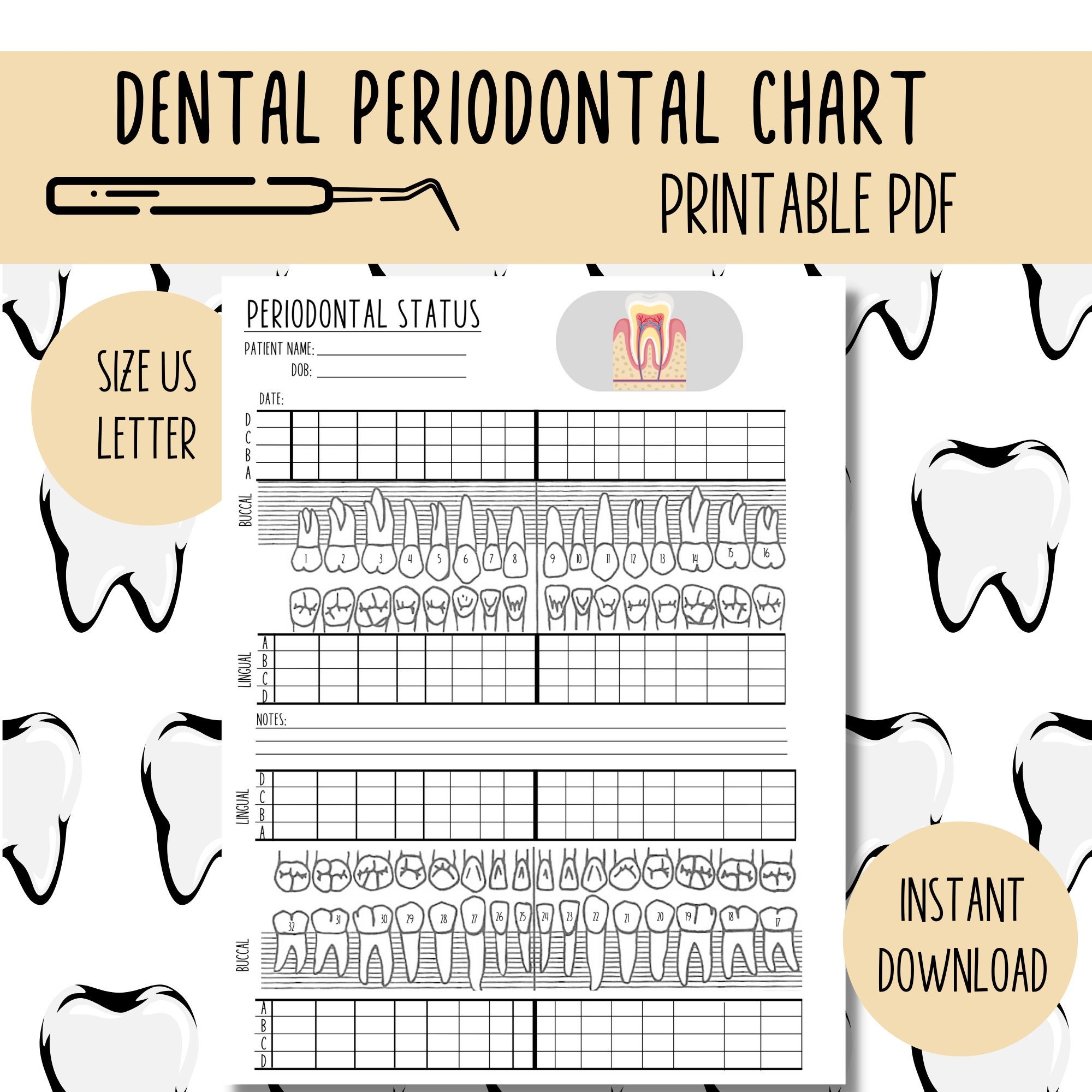 Periodontal Dental Hygienist Etsy