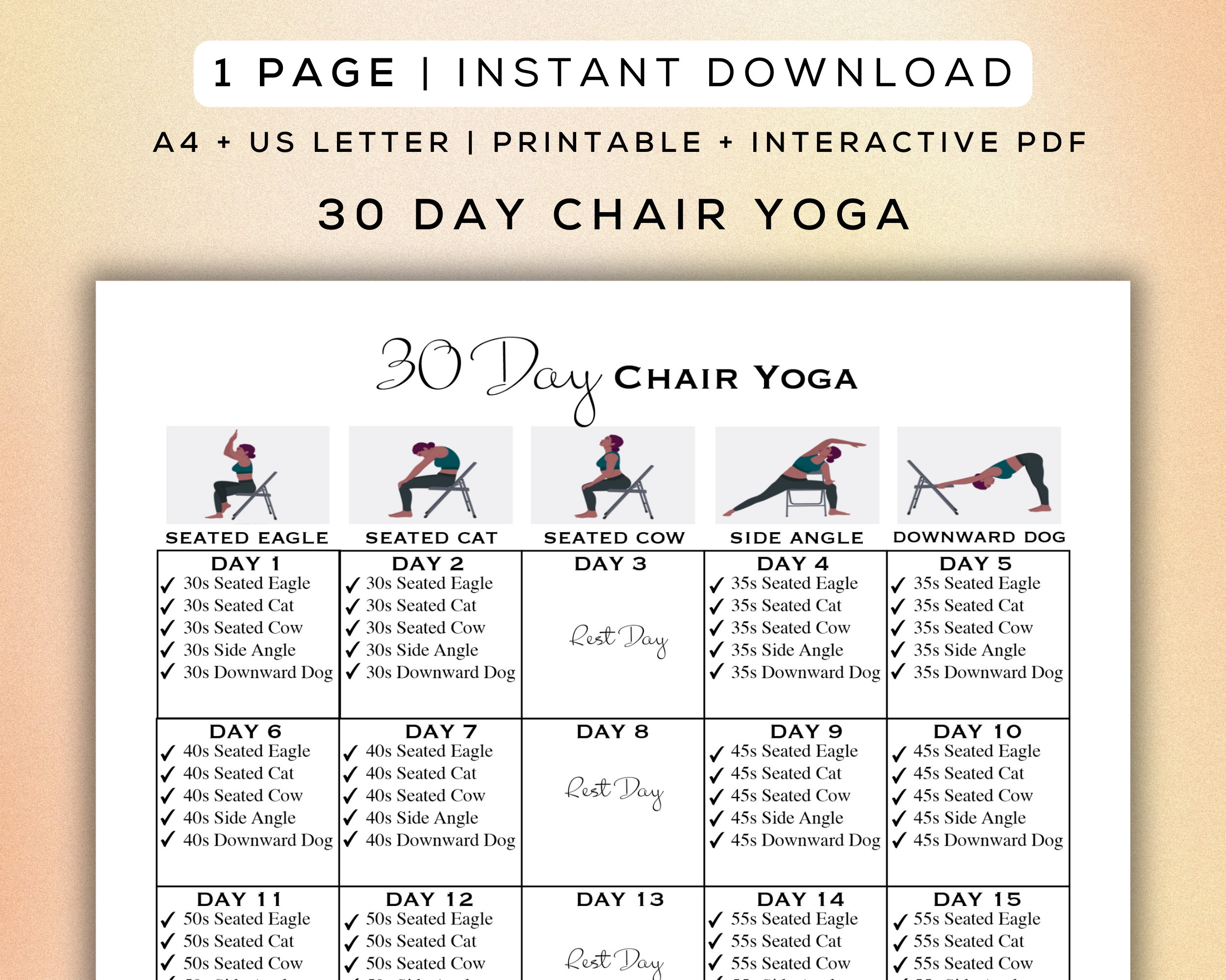Printable Tai Chi Chart