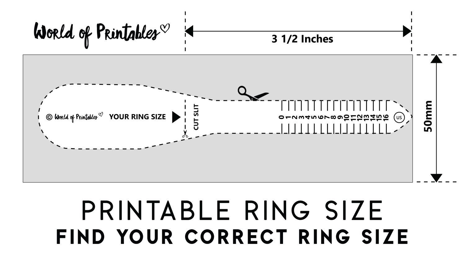 Printable Bullet Size Chart