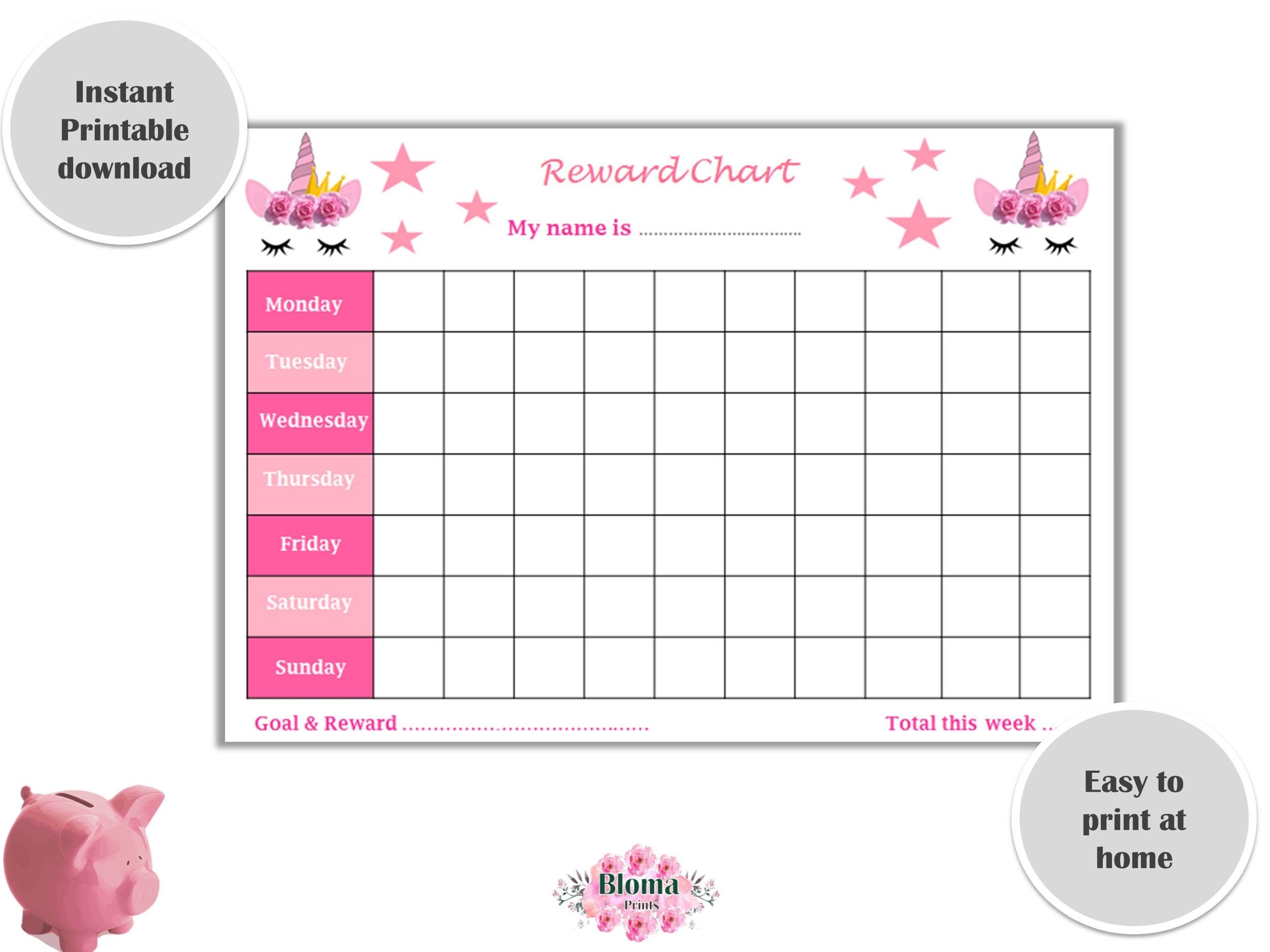 Printable Sticker Reward Chart Worksheets Library