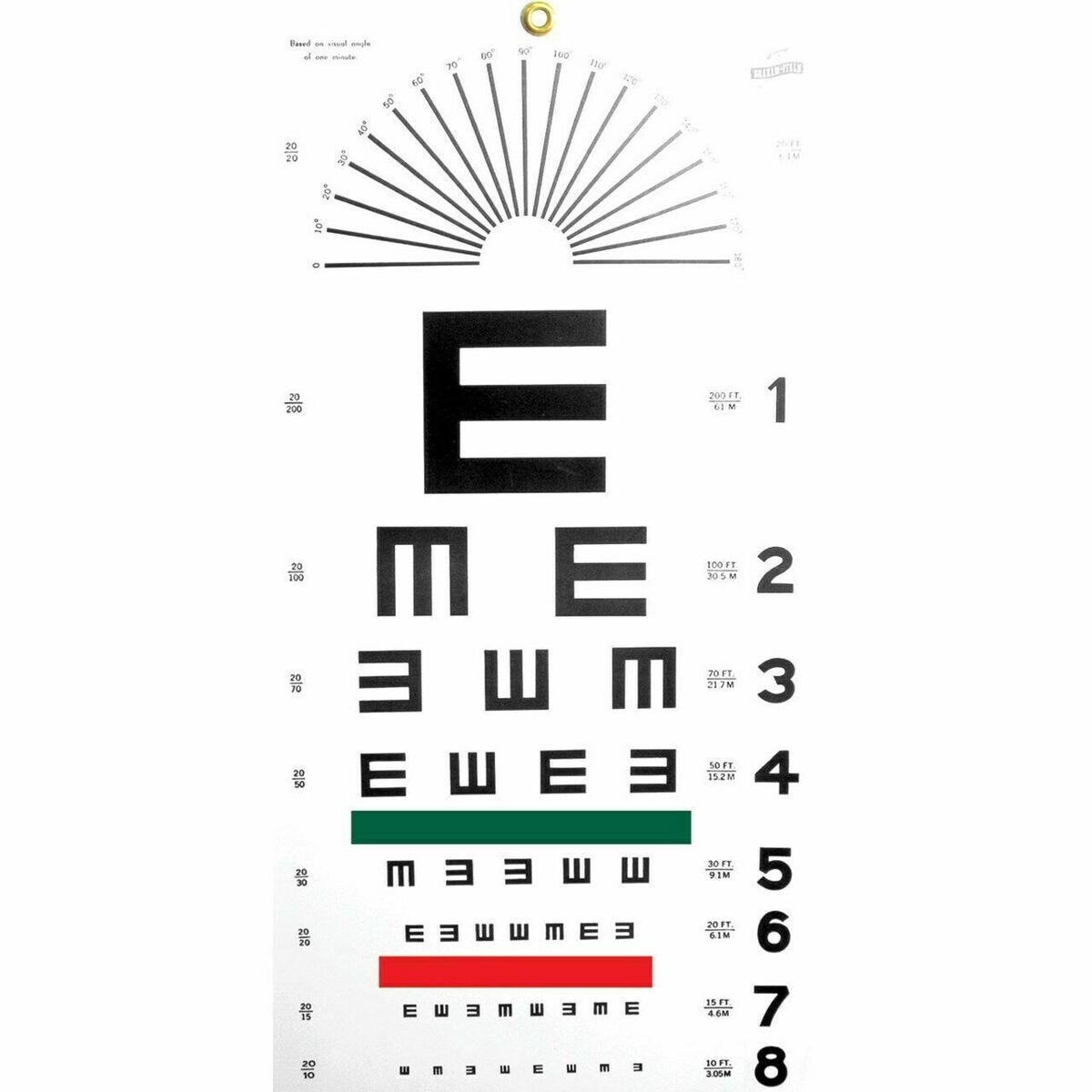 Snellen Eye Chart FULL SIZE Illuminated Illiterate Eye Test Chart Snellen Eye Chart FULL SIZE Illuminated Illiterate Eye Test Chart