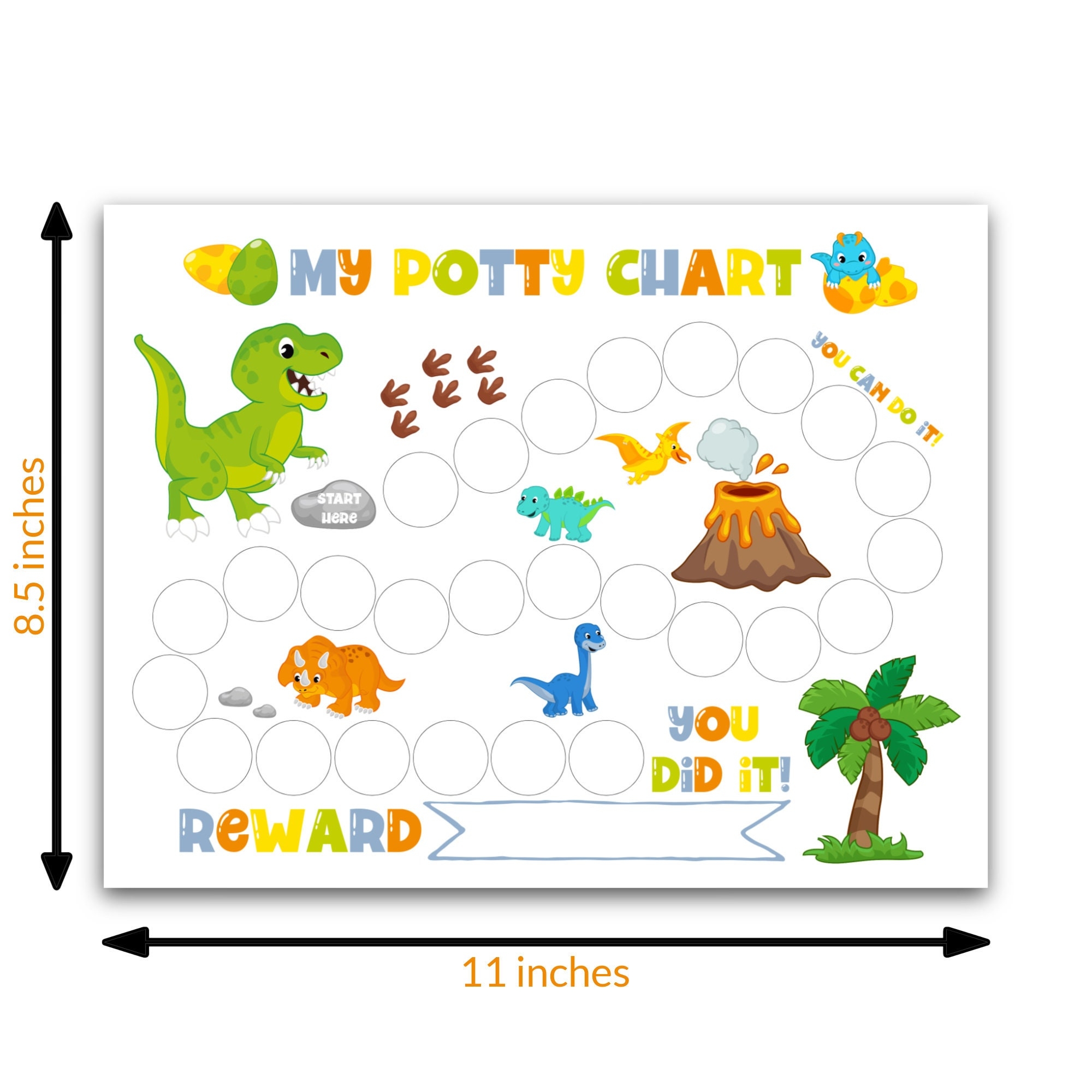 Free Printable Potty Sticker Chart