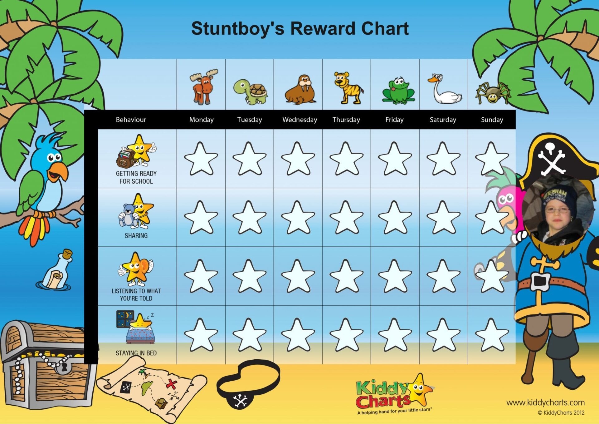 Behavior Reward Chart Printable