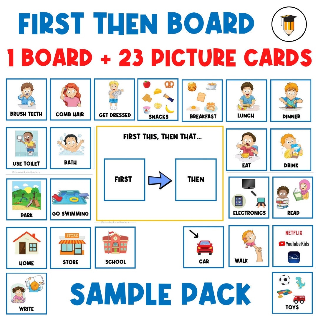 1 BOARD 23 PICTURE CARDS First Then Board Visual Aid Visual Schedule Toddler Behavior Chart Task Card Autism Communication Etsy Norway 1 BOARD 23 PICTURE CARDS First Then Board Visual Aid Visual Schedule Toddler Behavior Chart Task Card Autism Communication Etsy Norway